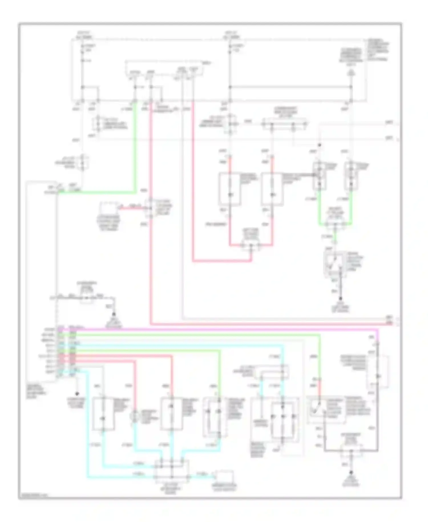 Wiring diagram courtesy light for Acura RL II (2004-2008) (1 of 1)