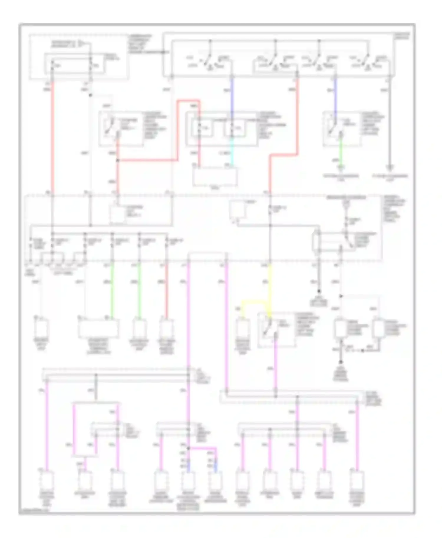 Wiring diagram front accessory power socket for Acura RL II (2004-2008) (2 of 2)