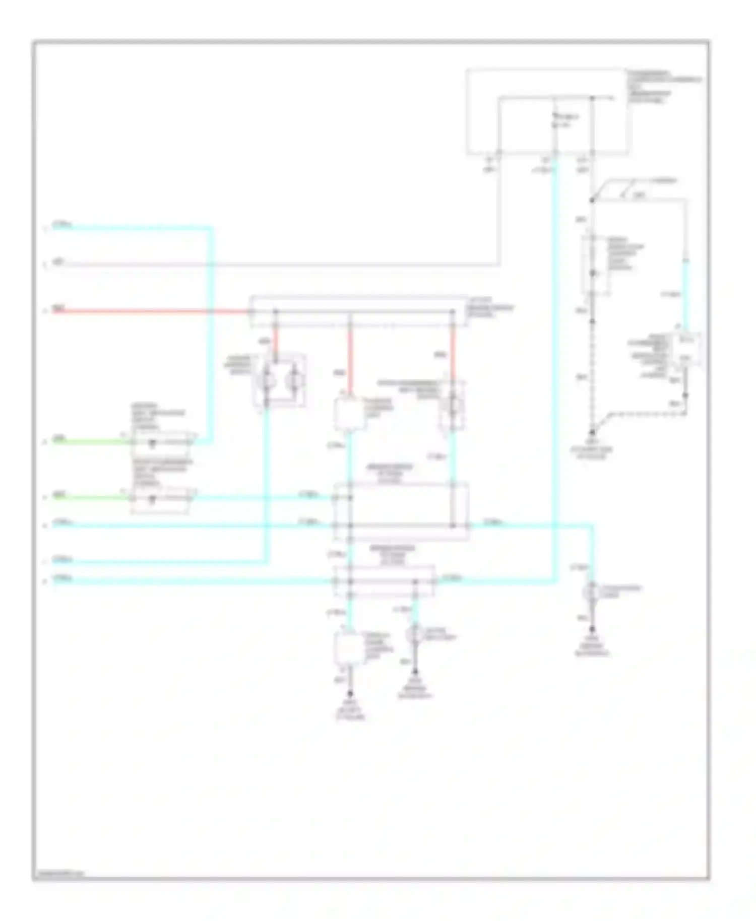 Wiring diagram hazard warning switch for Acura RL II (2004-2008) (3 of 5)