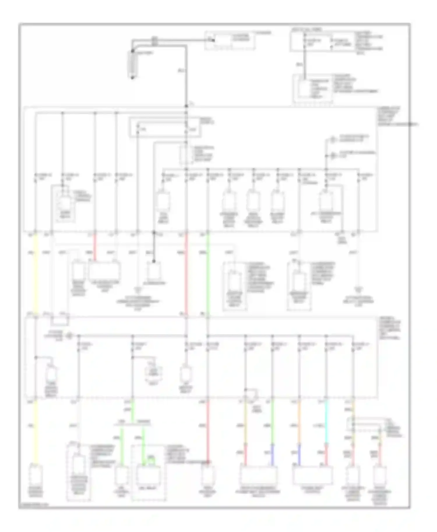 Wiring diagram hazard warning switch for Acura RL II (2004-2008) (4 of 5)