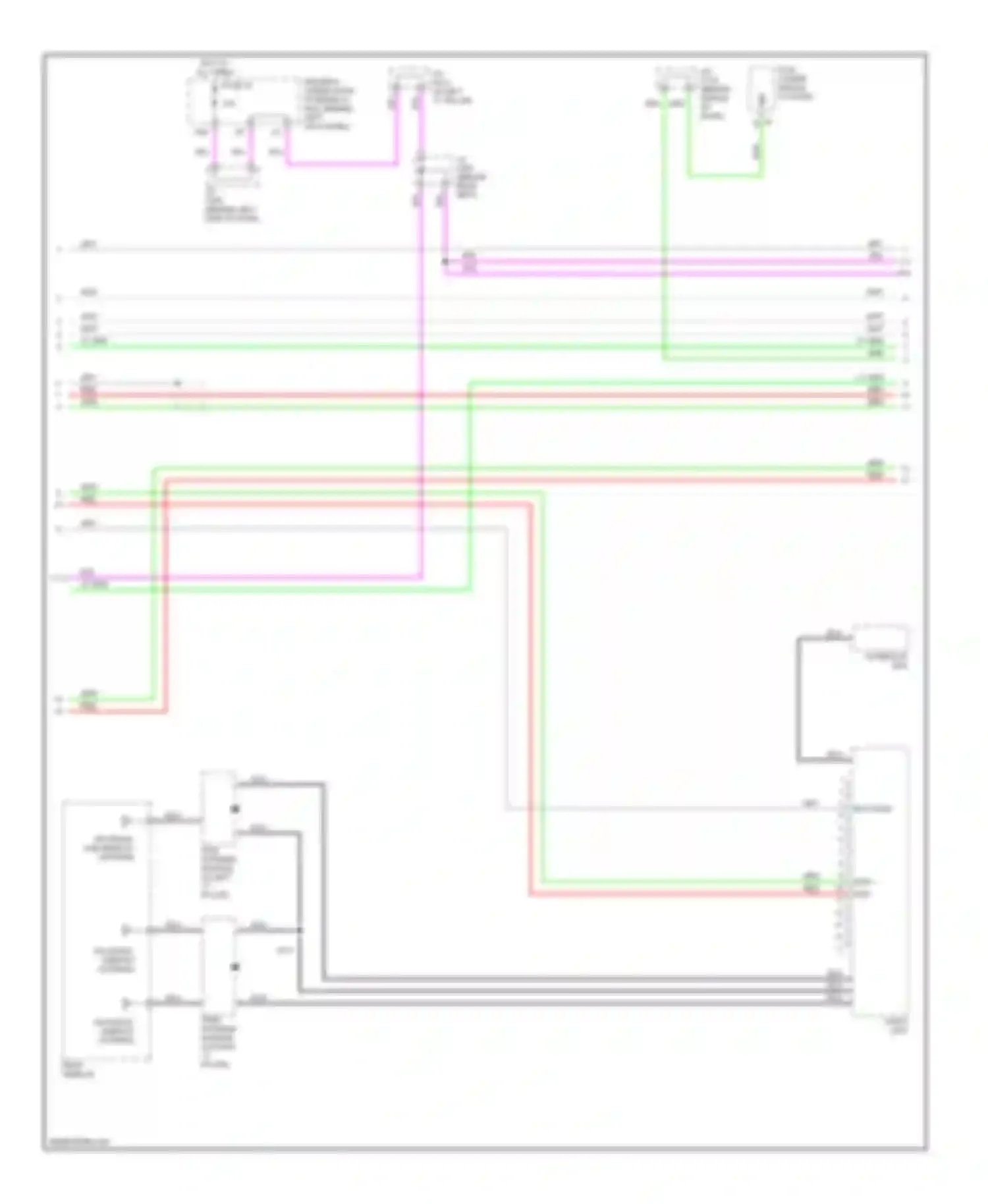 Wiring diagram interface dial for Acura RL II (2004-2008) (3 of 4)
