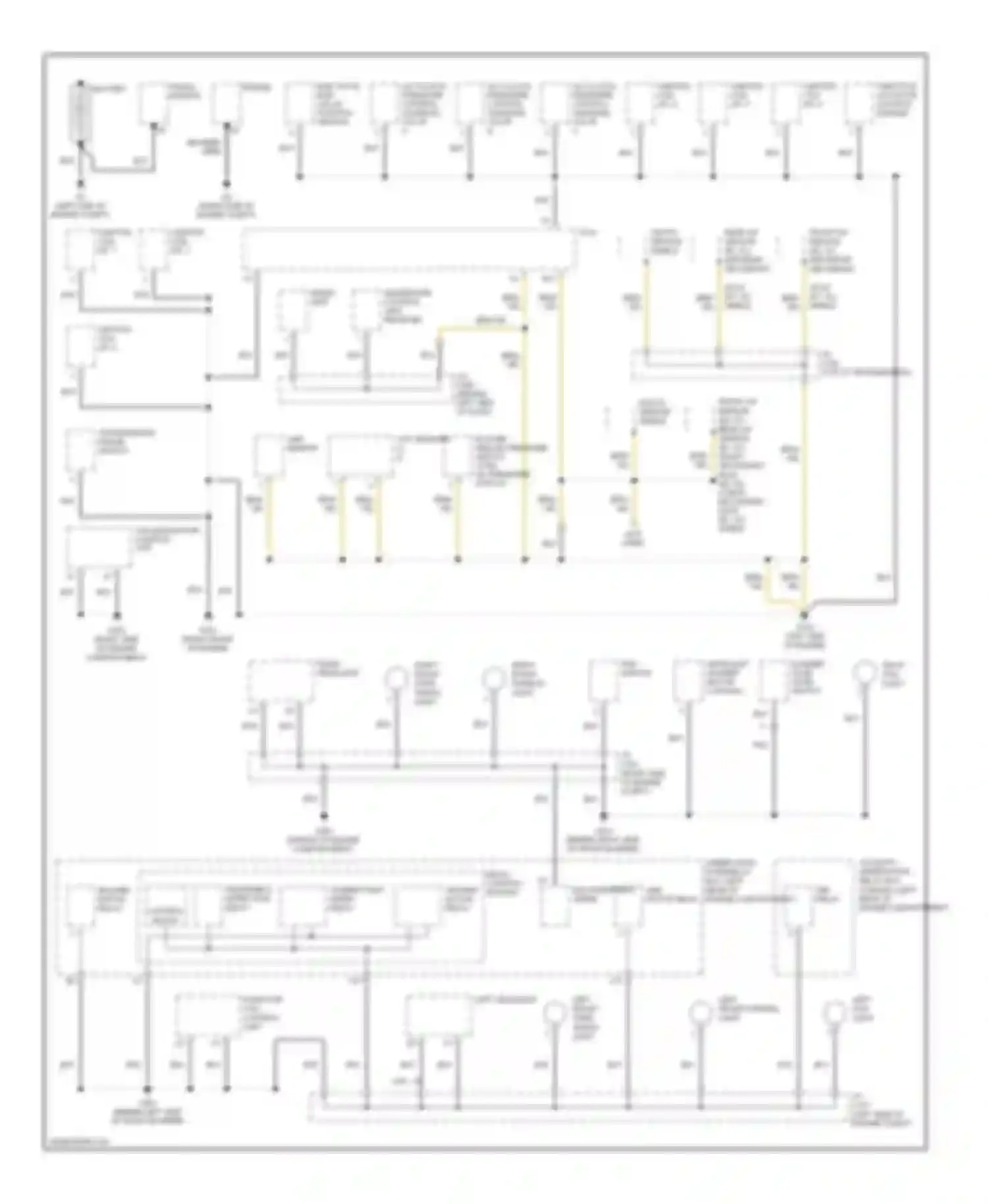 Wiring diagram left fog light for Acura RL II (2004-2008) (1 of 2)
