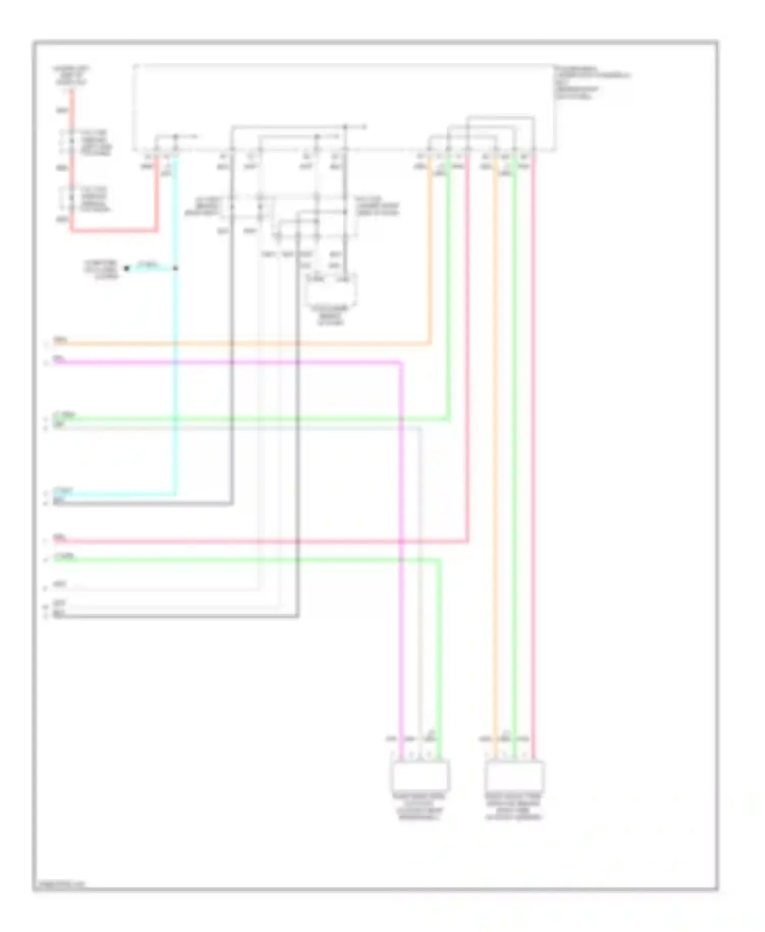 Wiring diagram passenger's under-dash fuse/relay box for Acura RL II (2004-2008) (2 of 2)