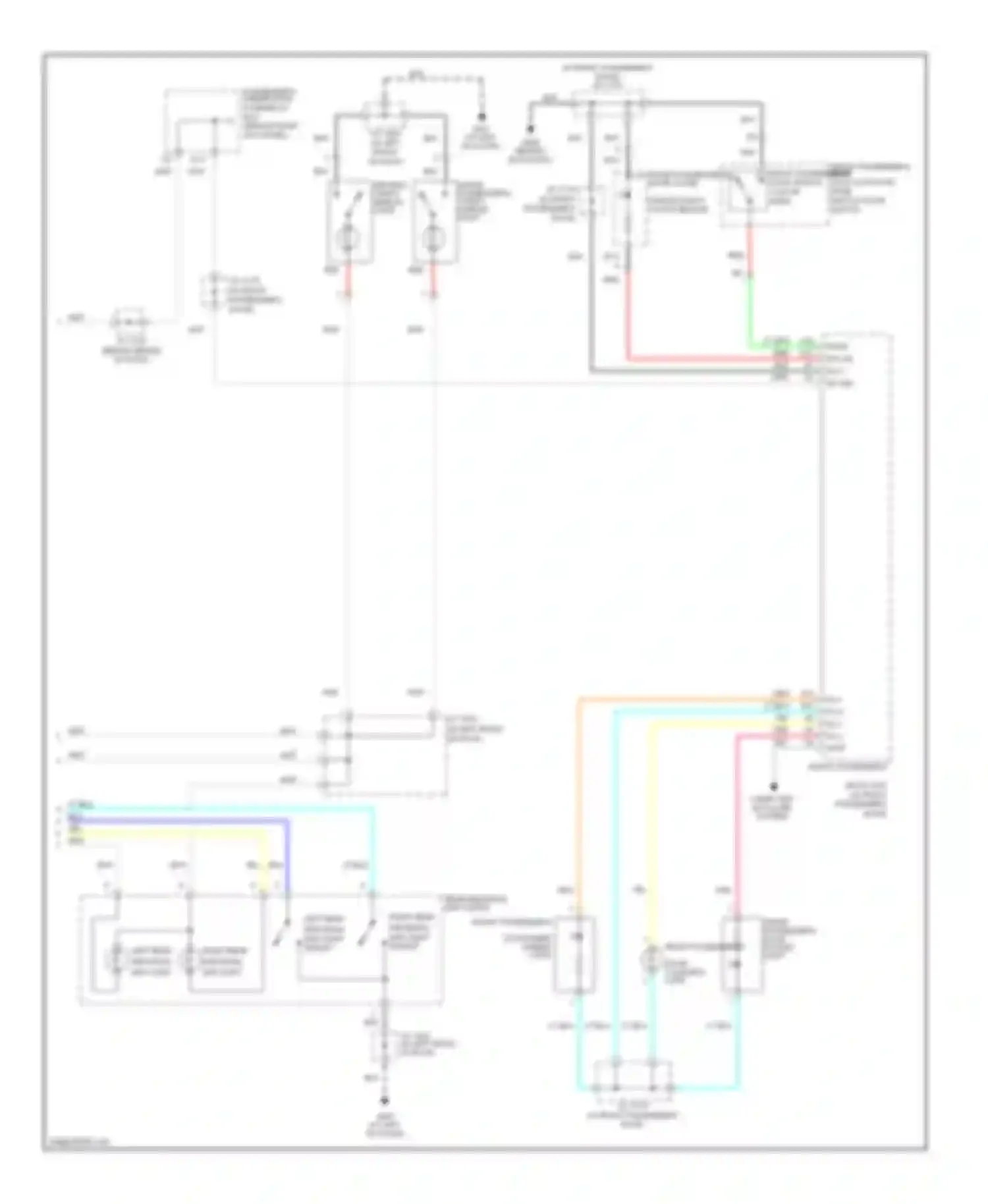 Wiring diagram passenger's under-dash for Acura RL II (2004-2008) (1 of 3)