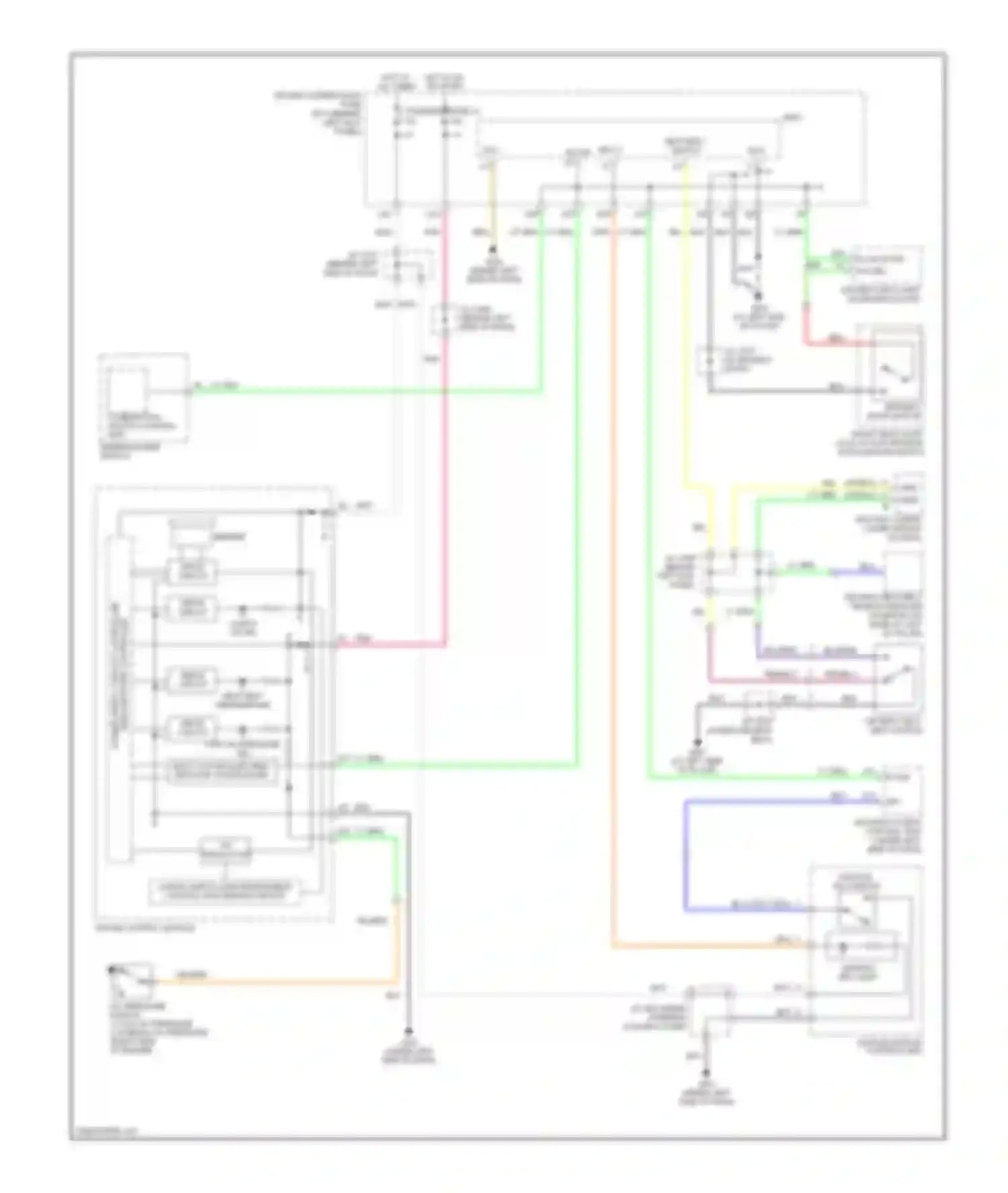 Wiring diagram red/blu for Acura RL II (2004-2008) (5 of 8)