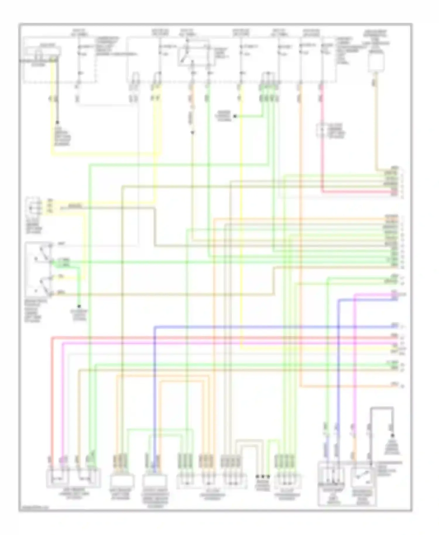 Wiring diagram transmission gear selection switch for Acura RL II (2004-2008) (2 of 3)