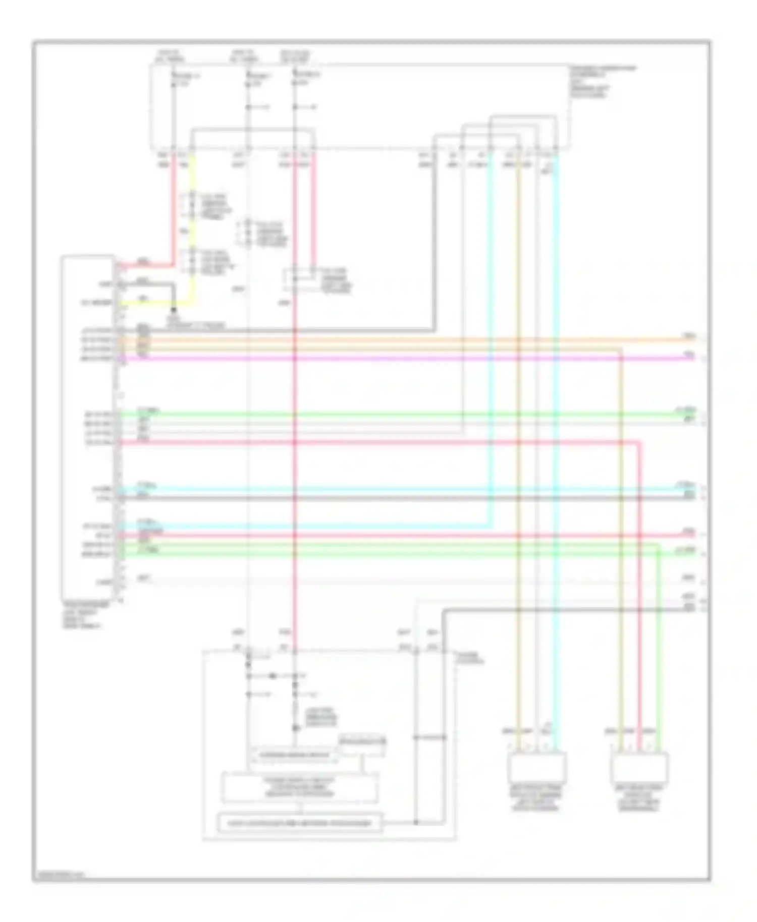 Wiring diagram warning drive circuit for Acura RL II (2004-2008) (4 of 4)