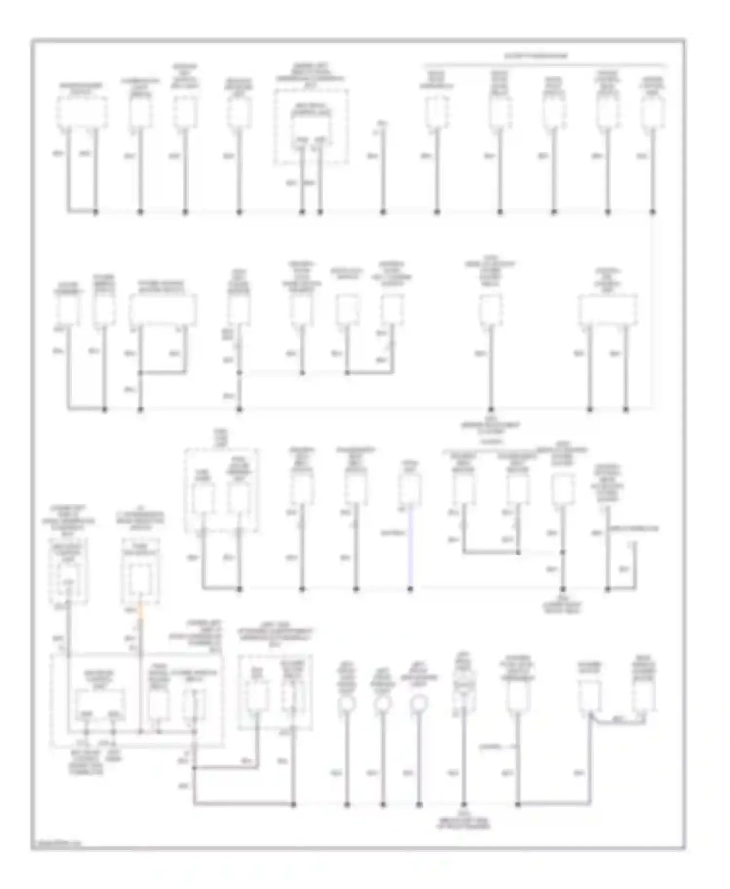 RSX Acura I facelift (2004-2006): Ground distribution circuit (2 of 3)