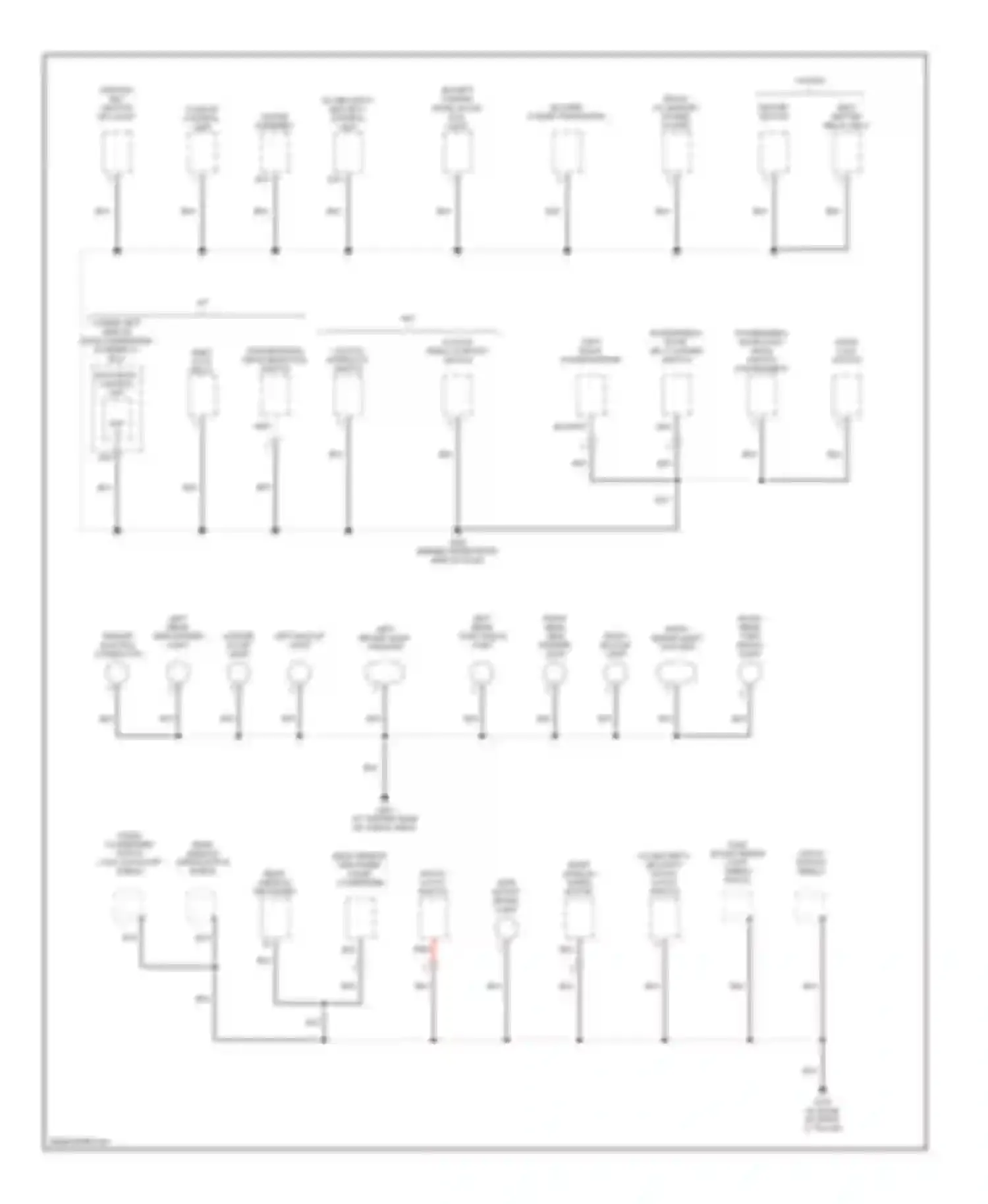 RSX Acura I facelift (2004-2006): Ground distribution circuit (3 of 3)