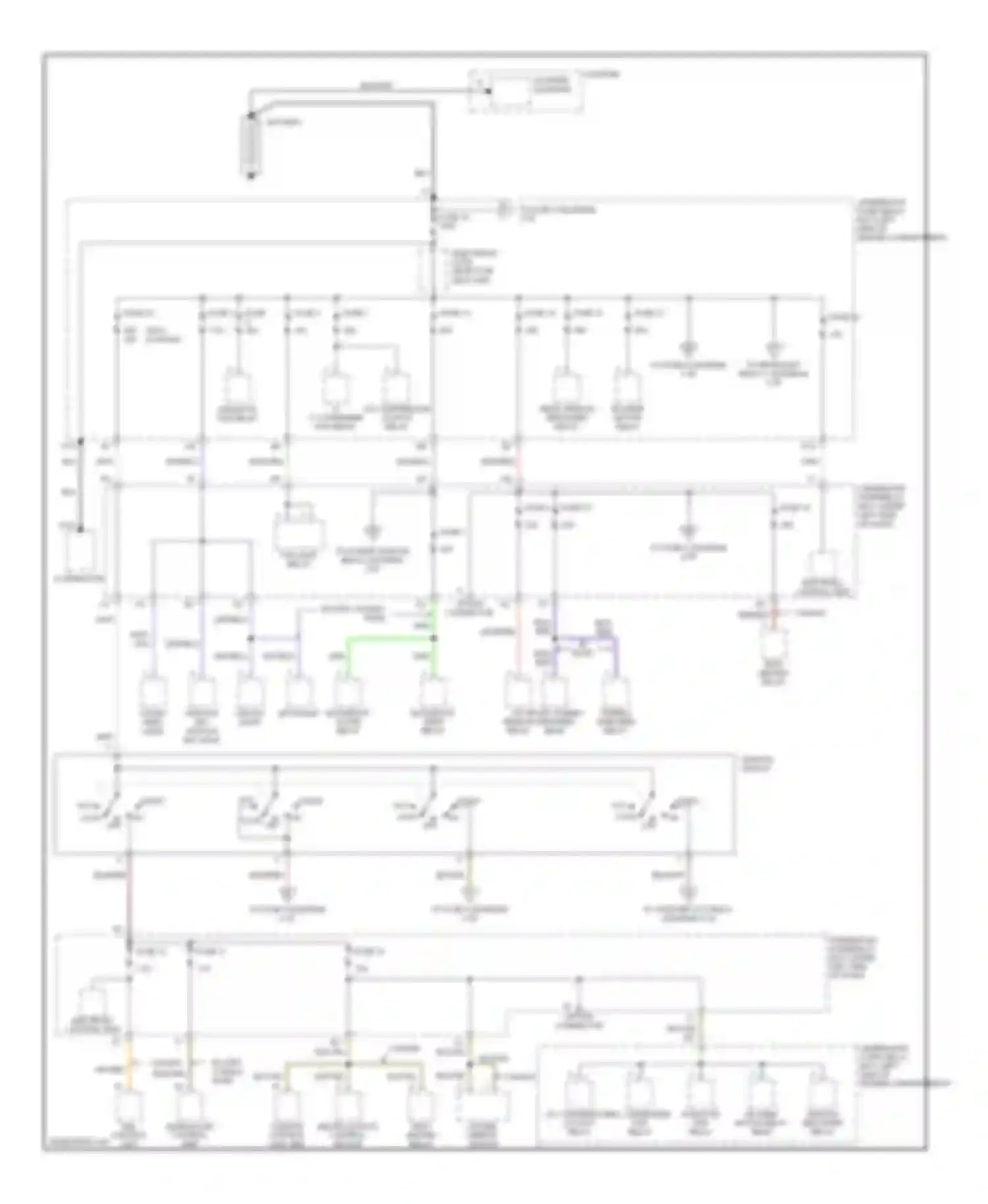RSX Acura I facelift (2004-2006): Power distribution circuit (1 of 4)