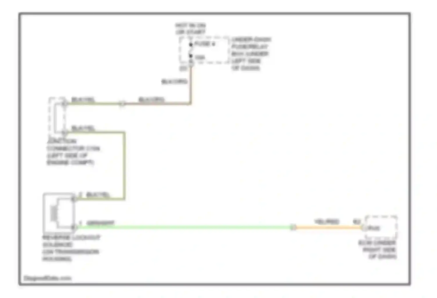 Wiring diagram blk/org for Acura RSX I facelift (2004-2006) (6 of 10)