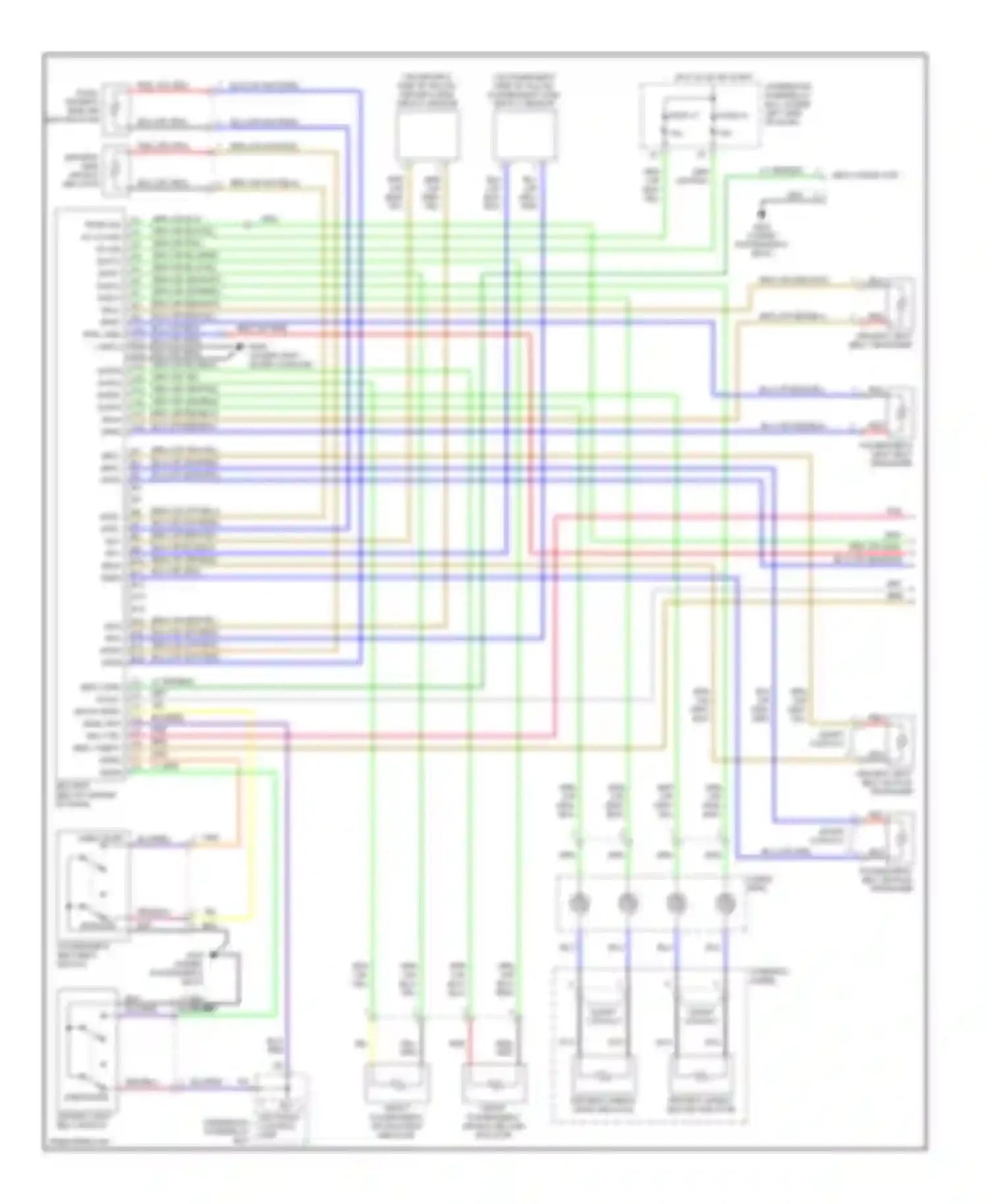 Wiring diagram driver's seat belt switch for Acura RSX I facelift (2004-2006) (1 of 1)