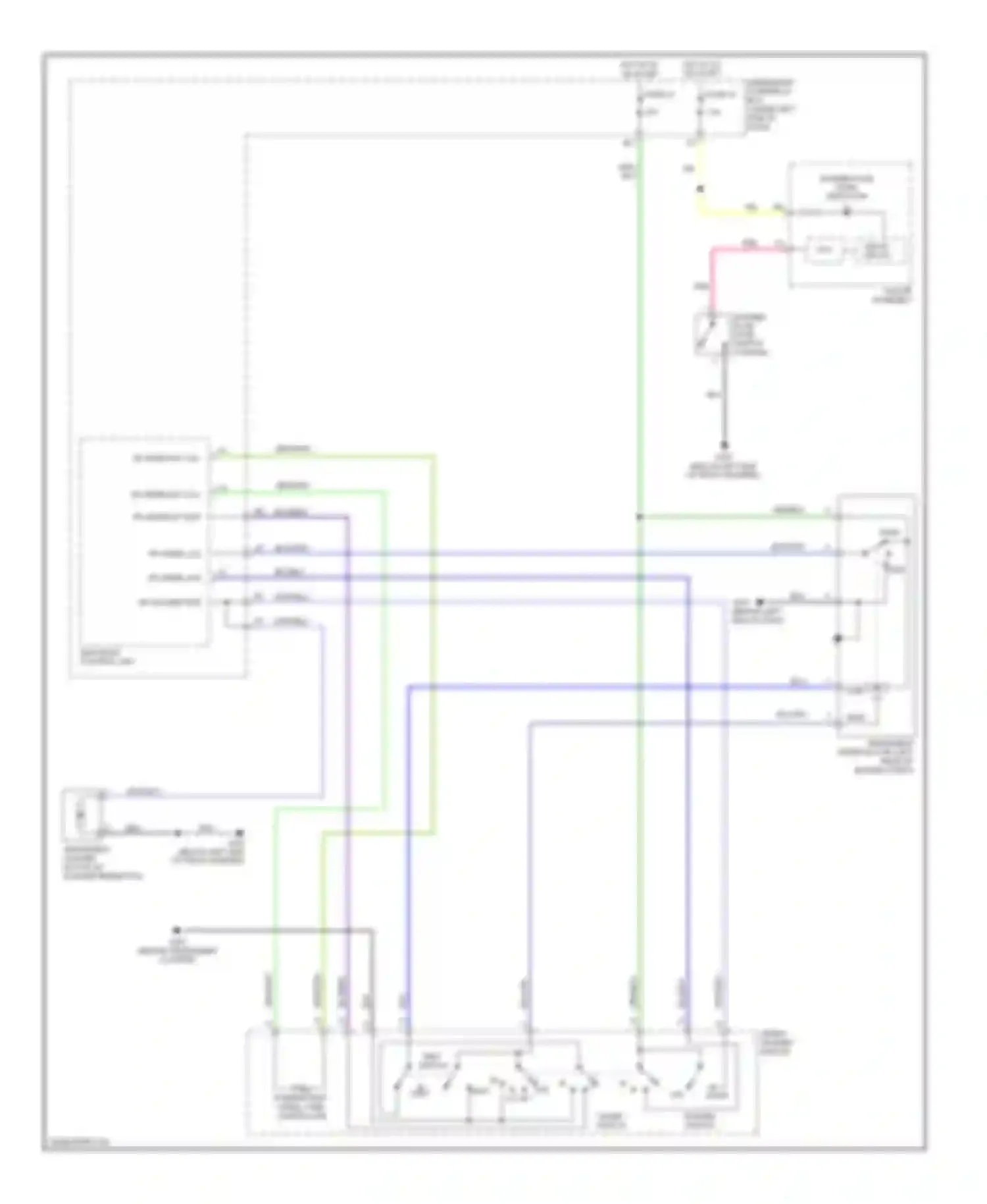 Wiring diagram fr wiper int unit for Acura RSX I facelift (2004-2006) (1 of 1)