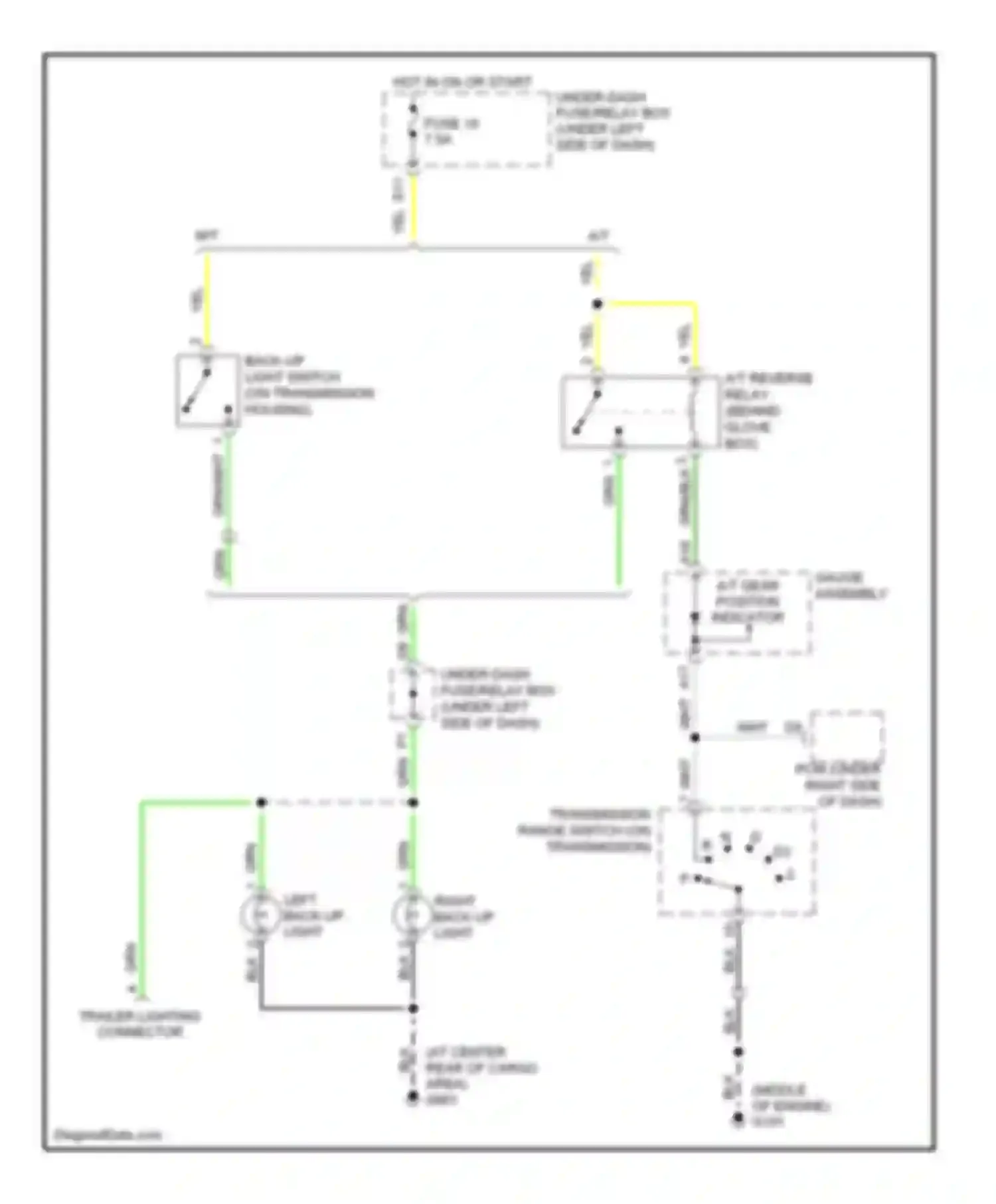 Wiring diagram gauge assembly for Acura RSX I facelift (2004-2006) (3 of 19)