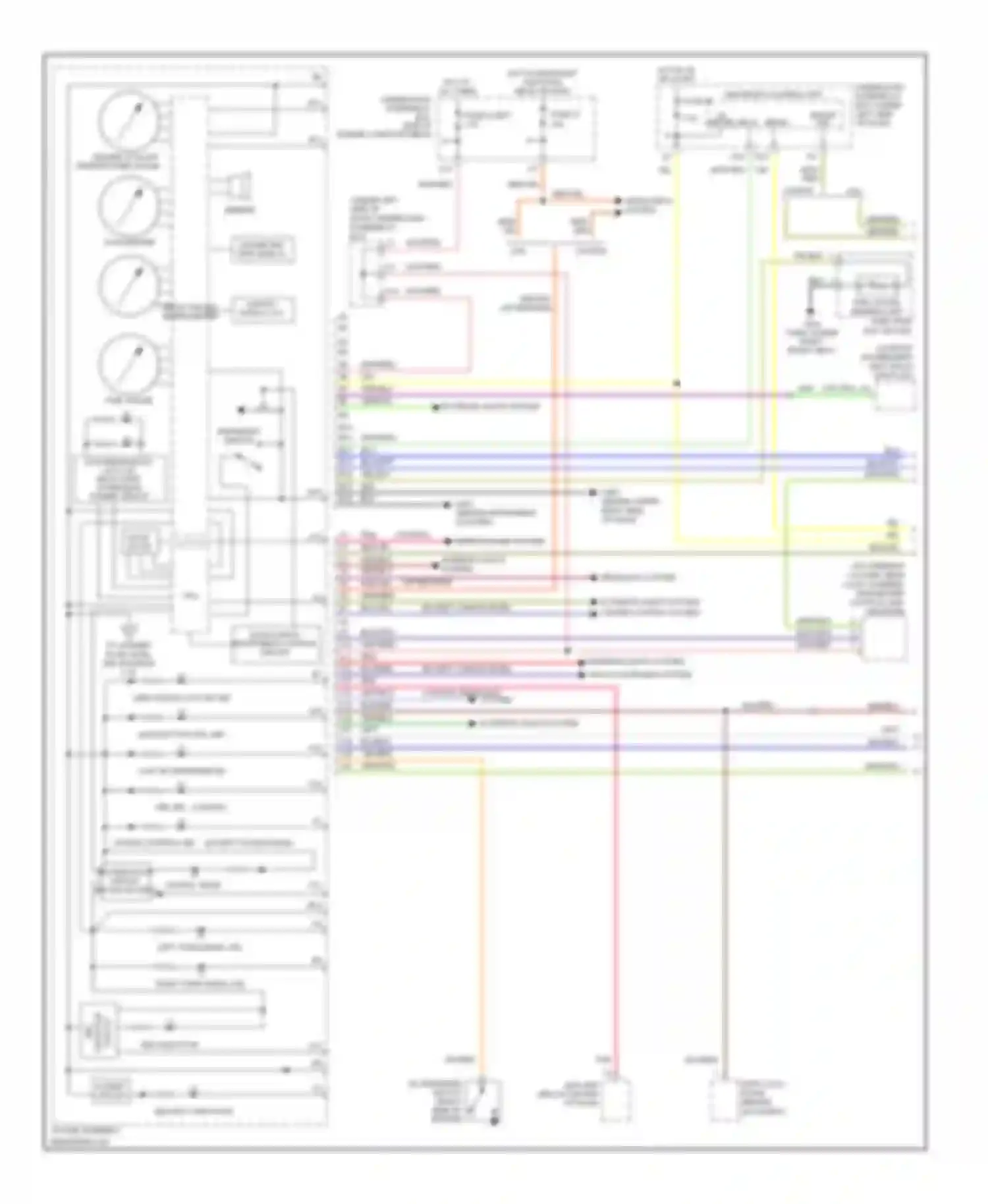 Wiring diagram srs indicator for Acura RSX I facelift (2004-2006) (1 of 2)