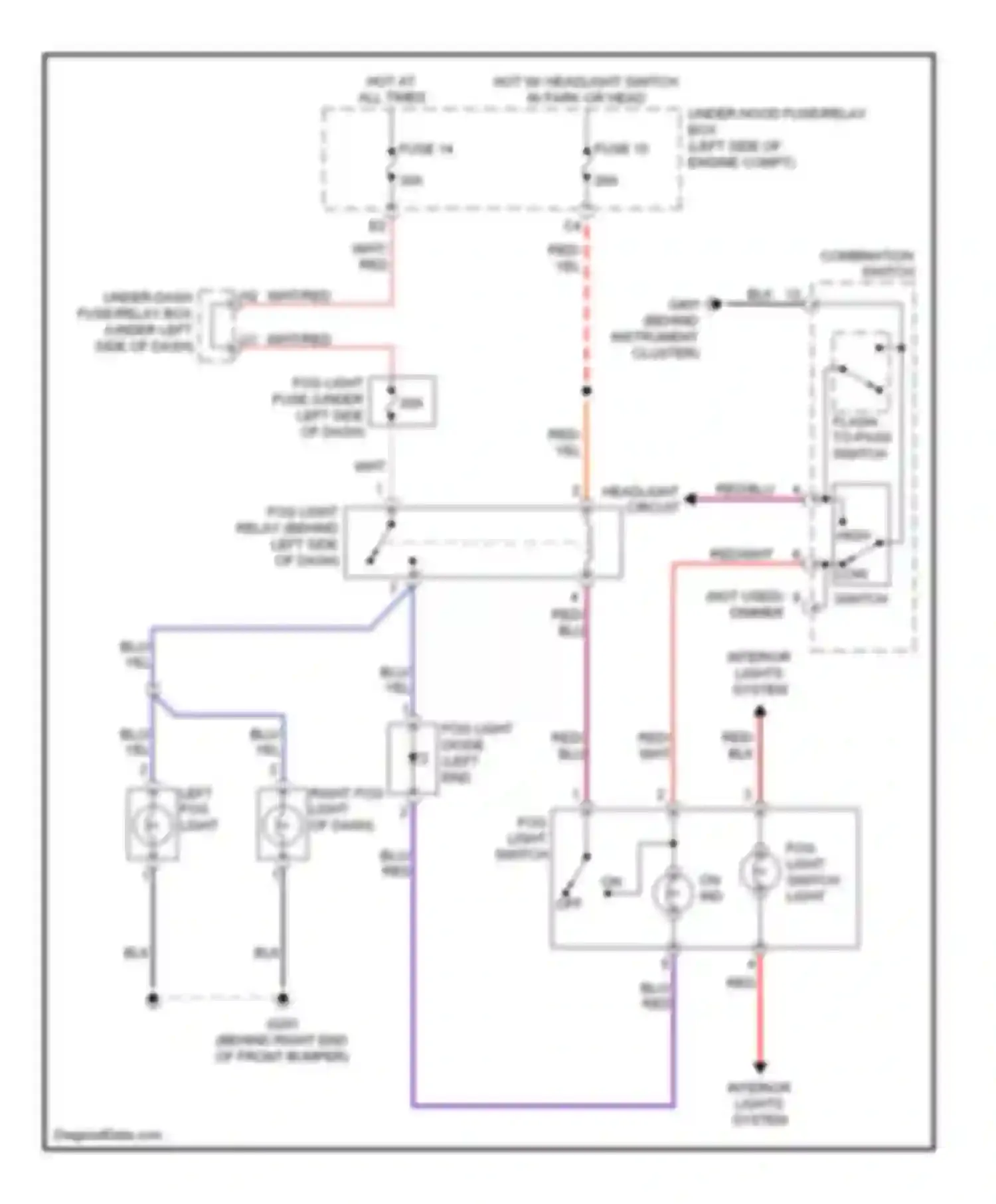 Wiring diagram wht for Acura RSX I facelift (2004-2006) (13 of 33)