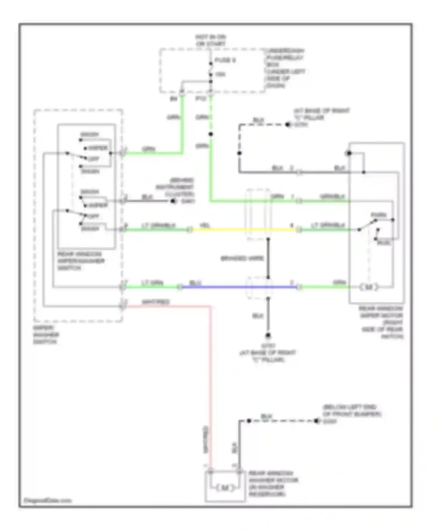 Wiring diagram yel for Acura RSX I facelift (2004-2006) (34 of 37)