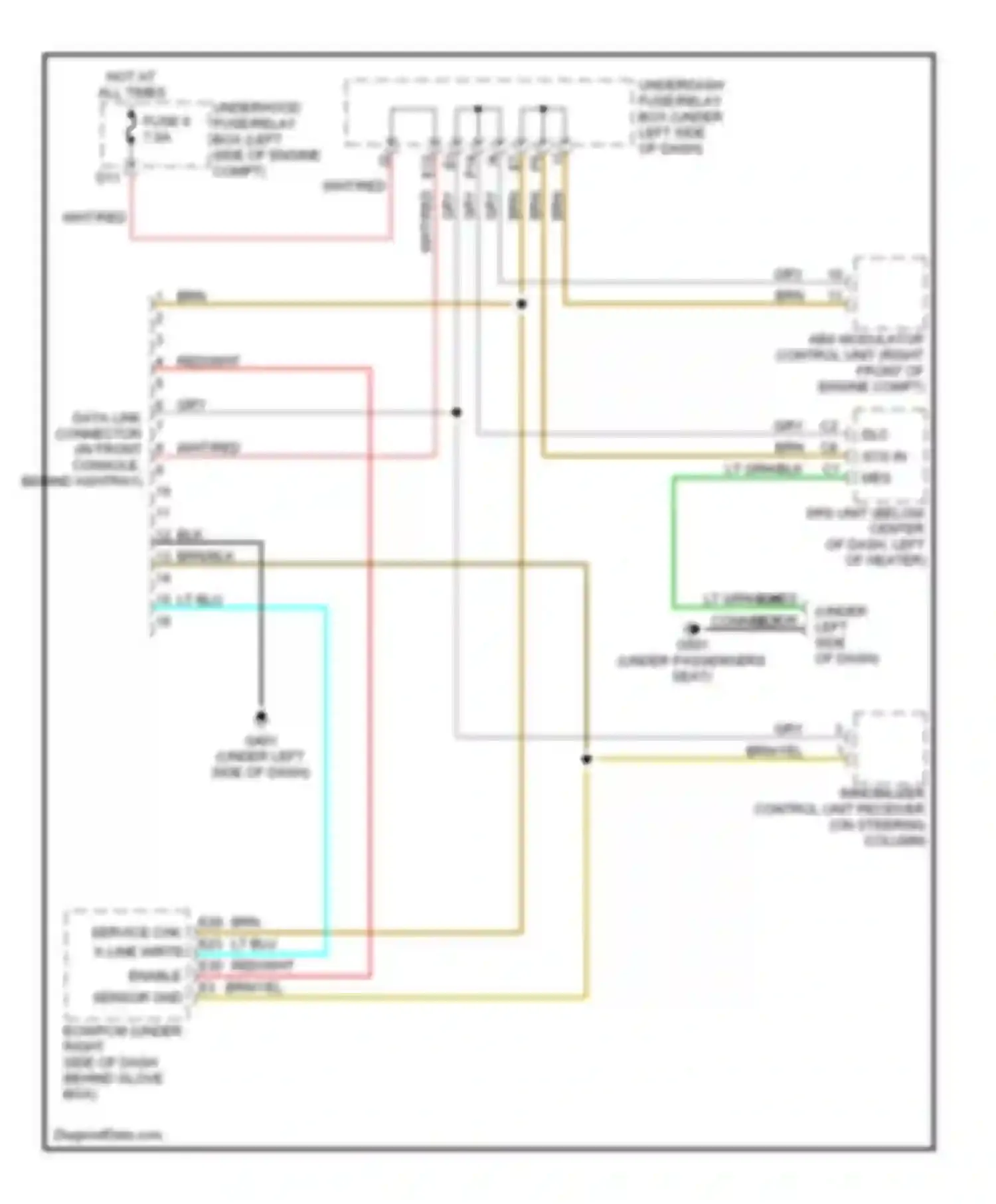 RSX Acura I (2001-2004): Computer data lines circuit