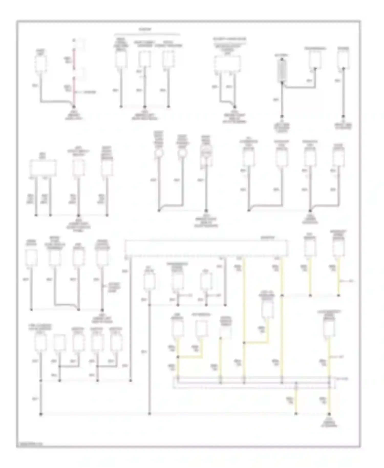 RSX Acura I (2001-2004): Ground distribution circuit (1 of 3)