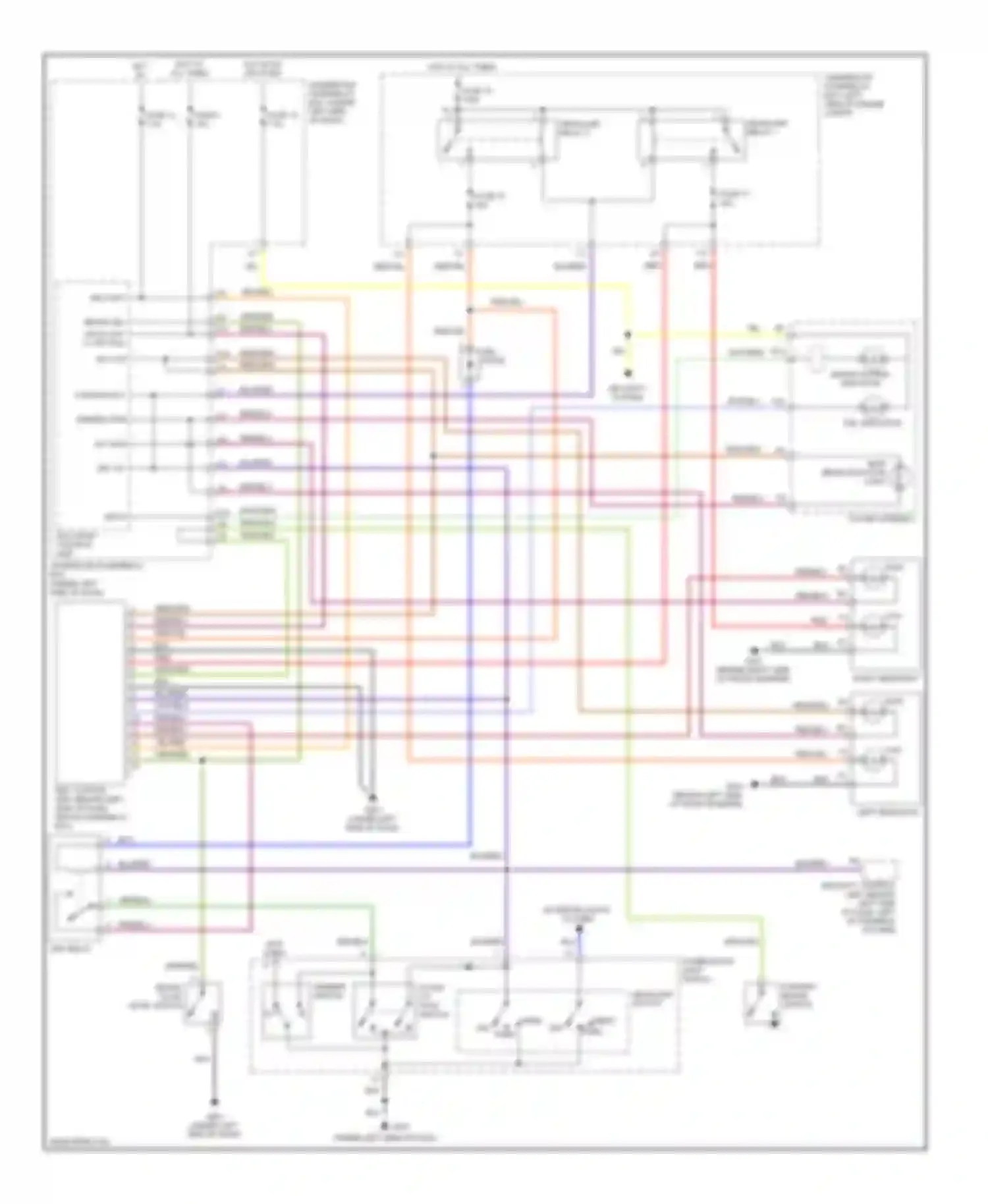 RSX Acura I (2001-2004): Headlights circuit, with drl