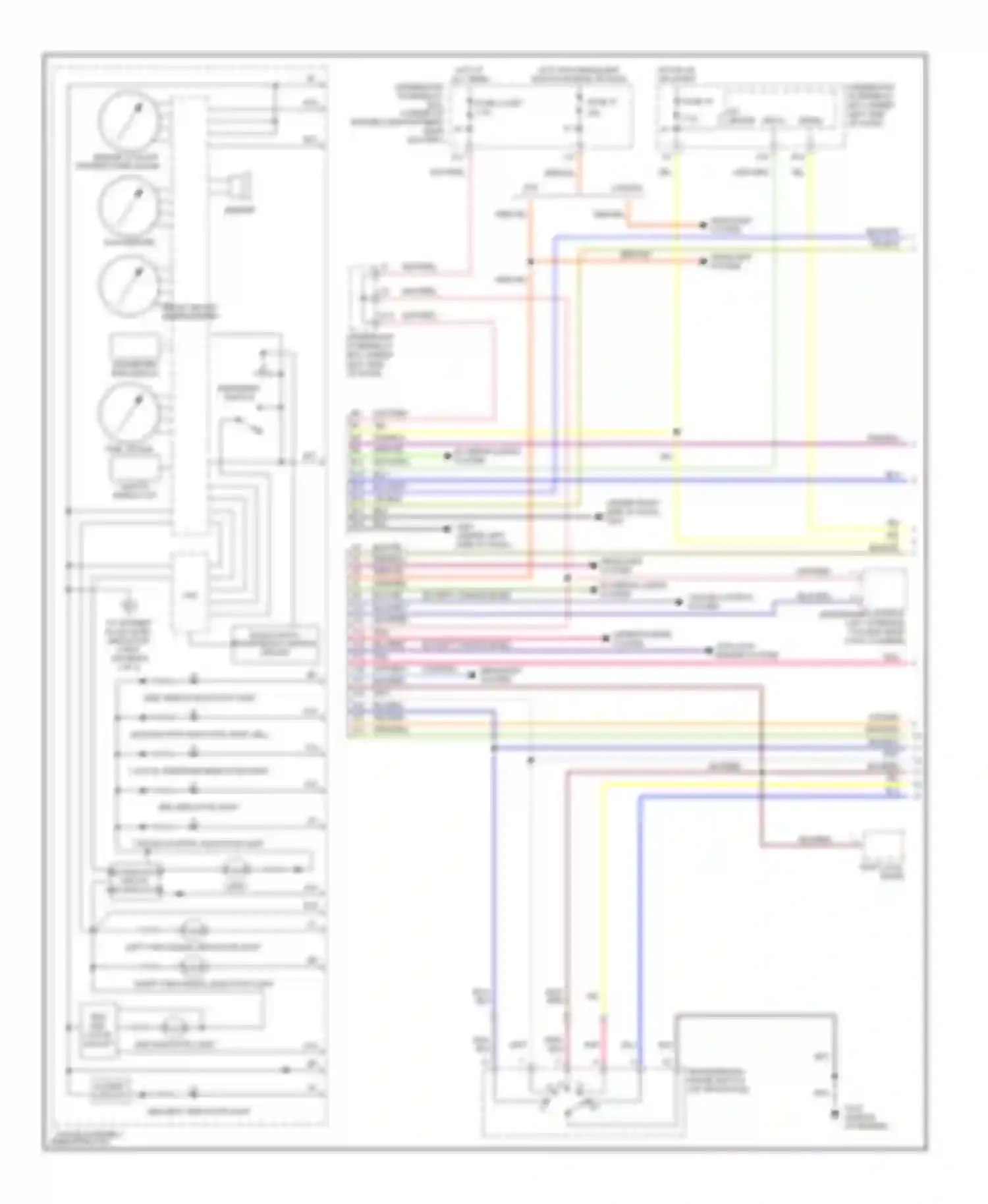 RSX Acura I (2001-2004): Instrument cluster circuit (1 of 2)