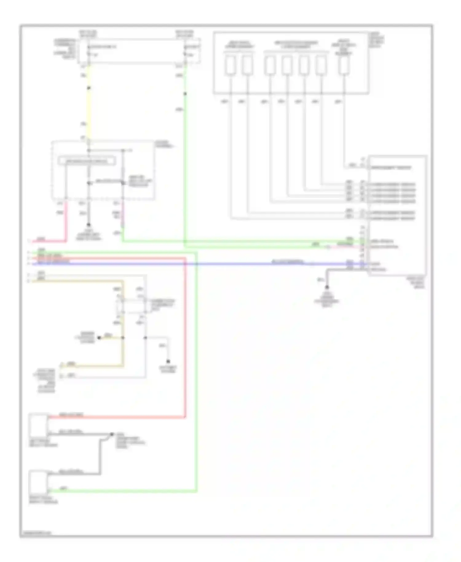 RSX Acura I (2001-2004): Supplemental restraints circuit (2 of 2)