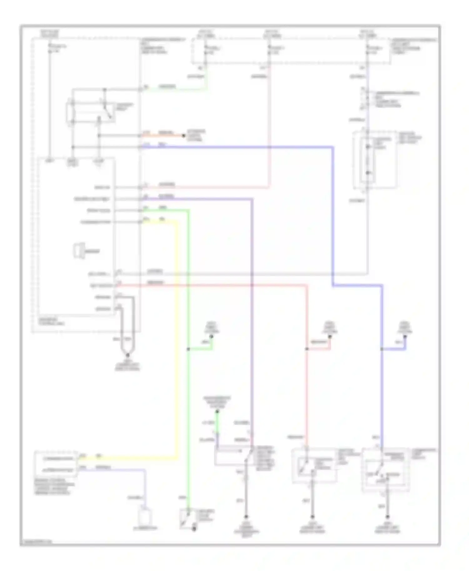 RSX Acura I (2001-2004): Warning systems circuit