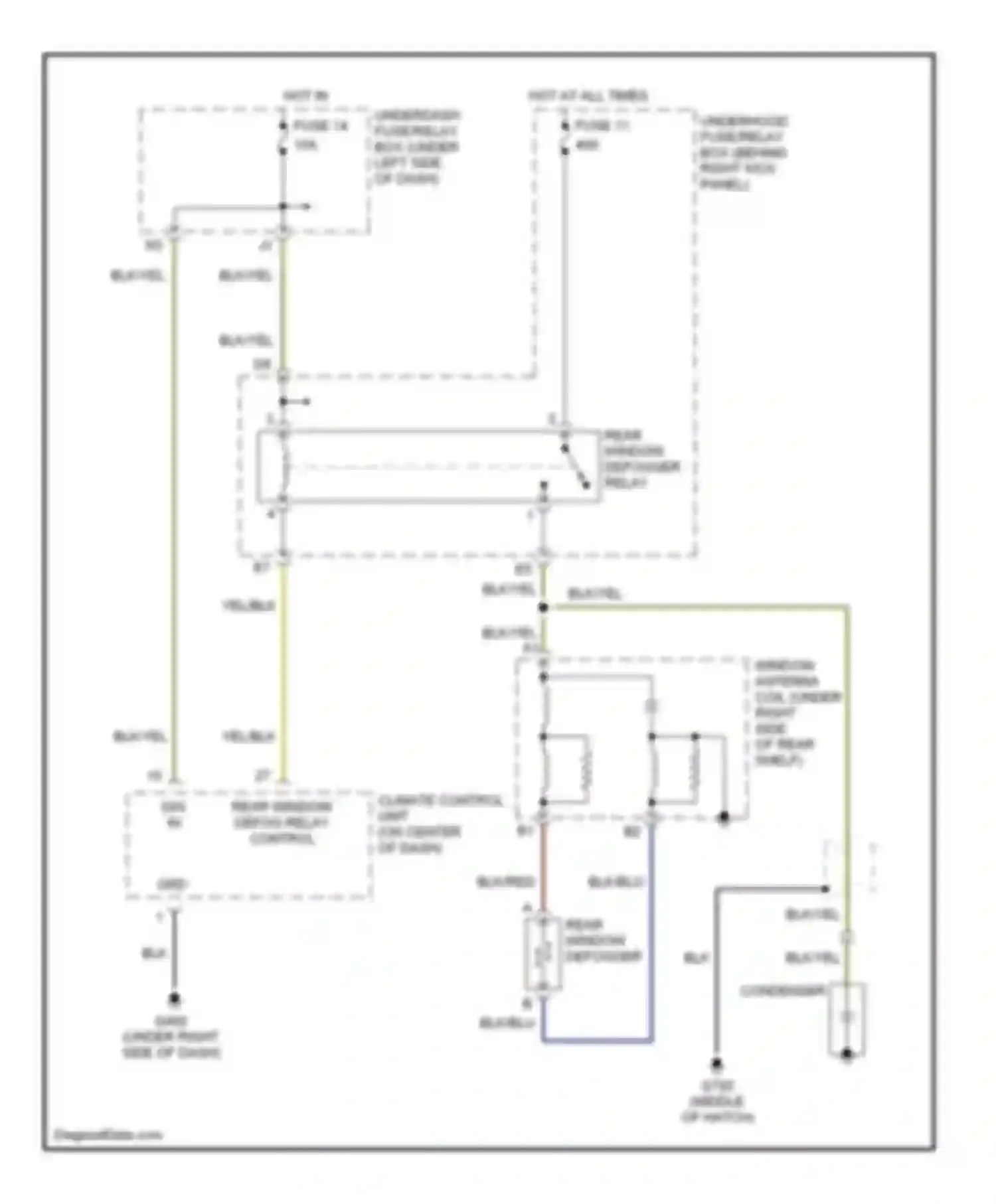 Wiring diagram blk for Acura RSX I (2001-2004) (10 of 49)