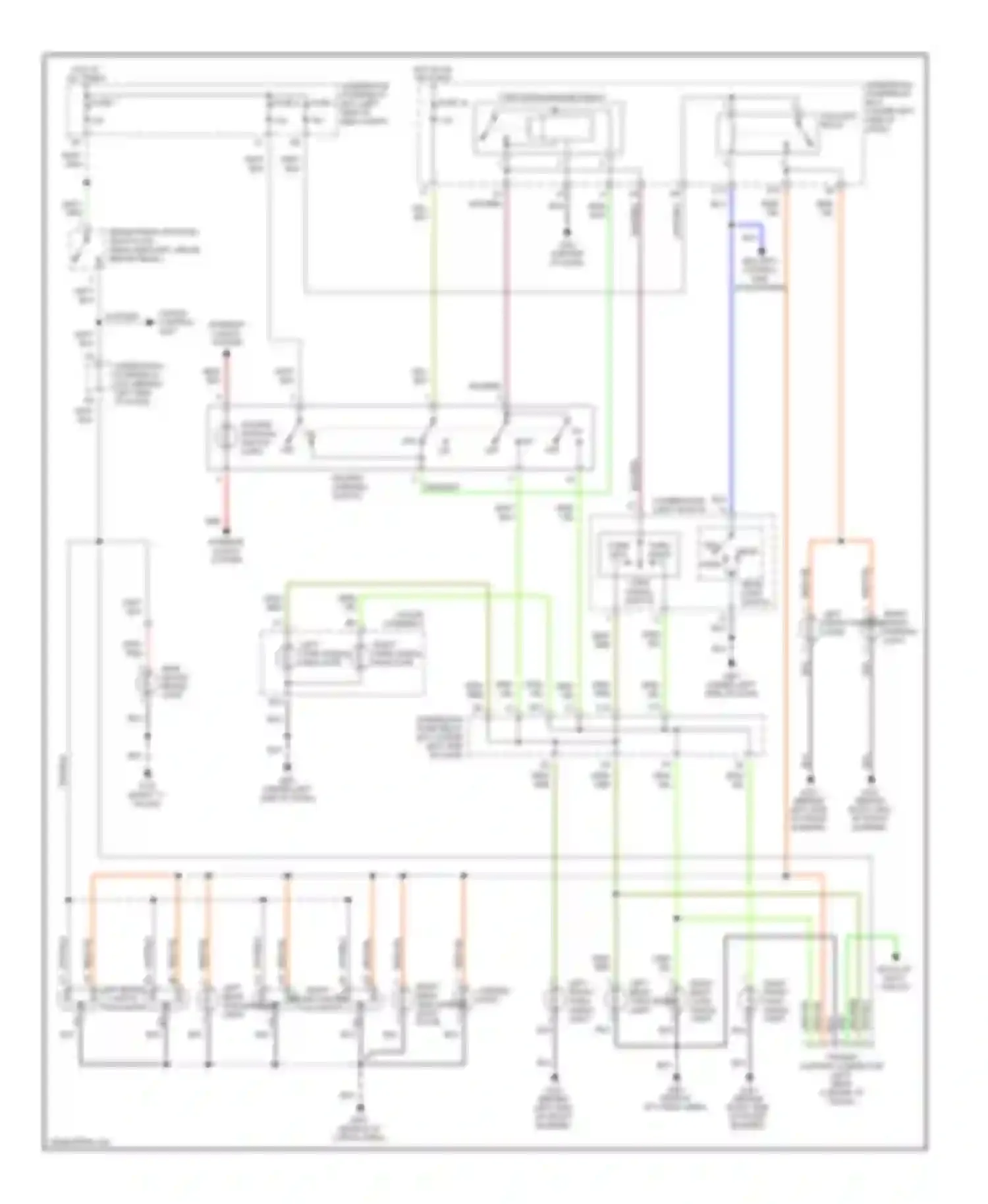 Wiring diagram left turn signal indicator for Acura RSX I (2001-2004) (1 of 1)