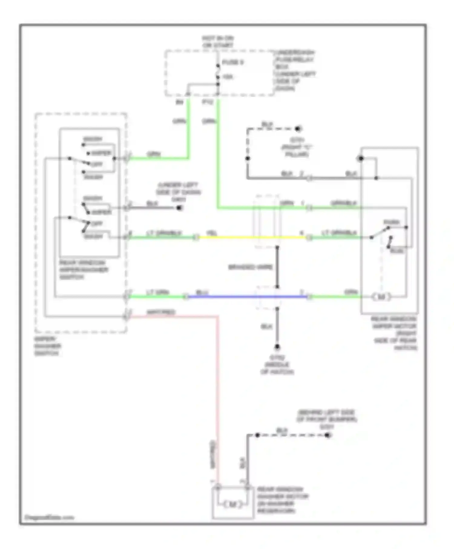 Wiring diagram run for Acura RSX I (2001-2004) (2 of 2)