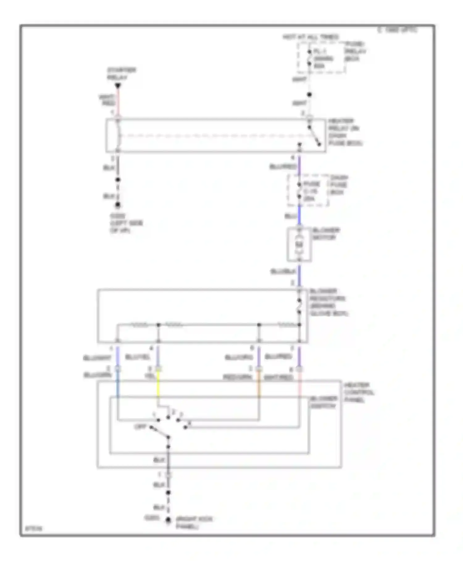 SLX Acura I (1995-1999): Heater circuit