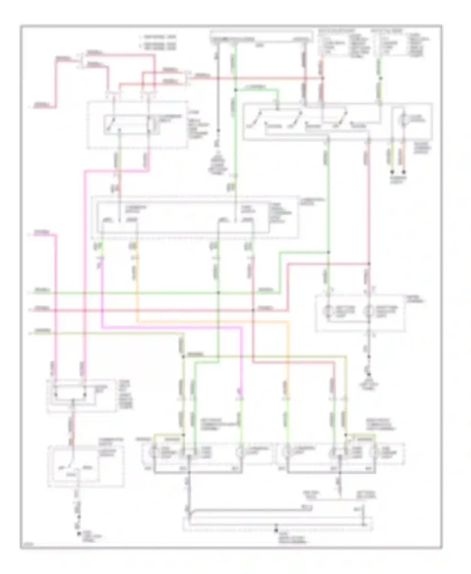 SLX Acura I (1995-1999): Exterior lamps circuit (2 of 2)