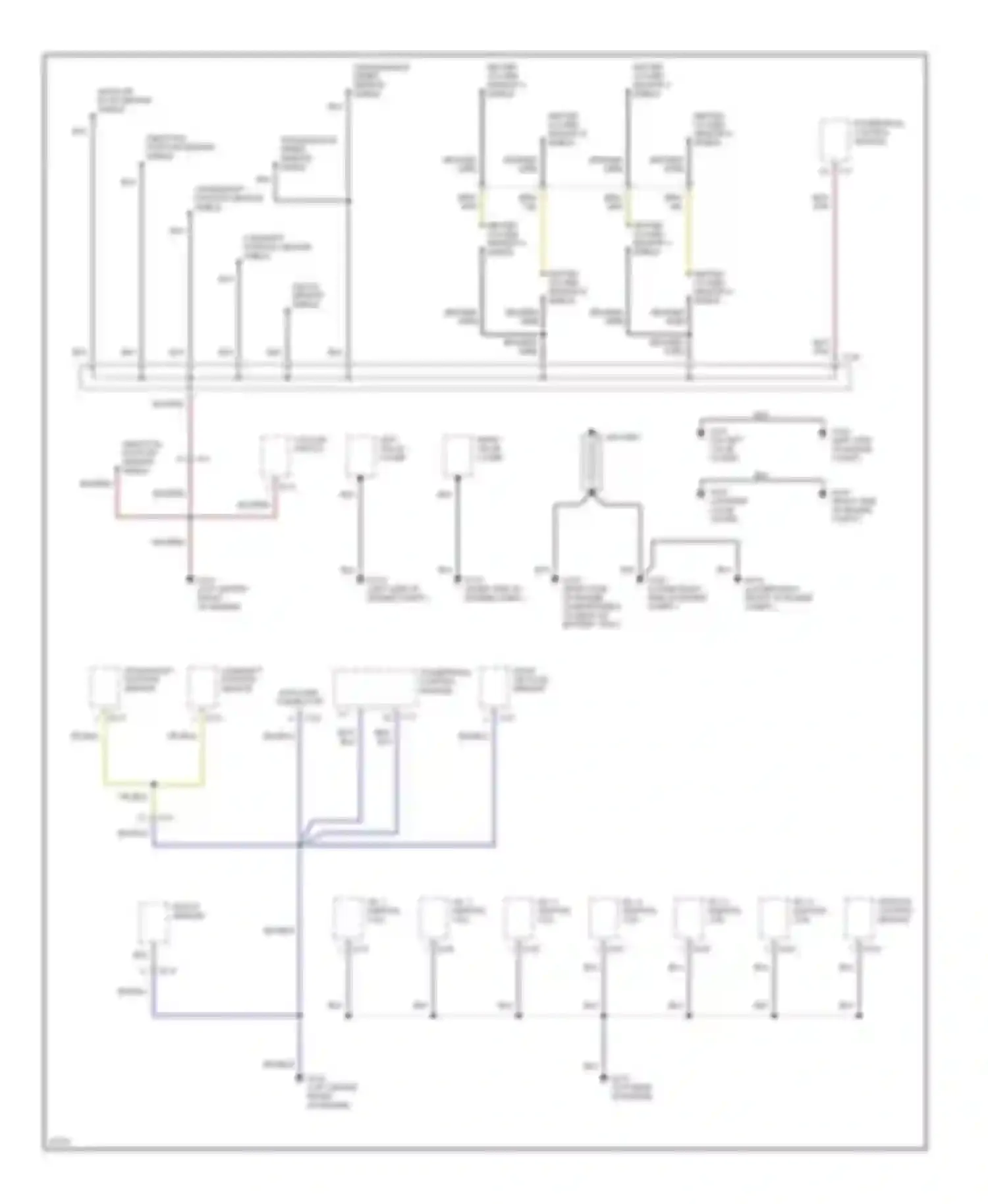 SLX Acura I (1995-1999): Ground distribution circuit (1 of 4)