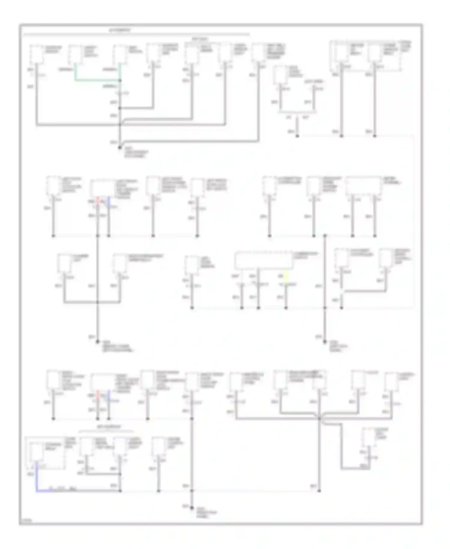 SLX Acura I (1995-1999): Ground distribution circuit (3 of 4)