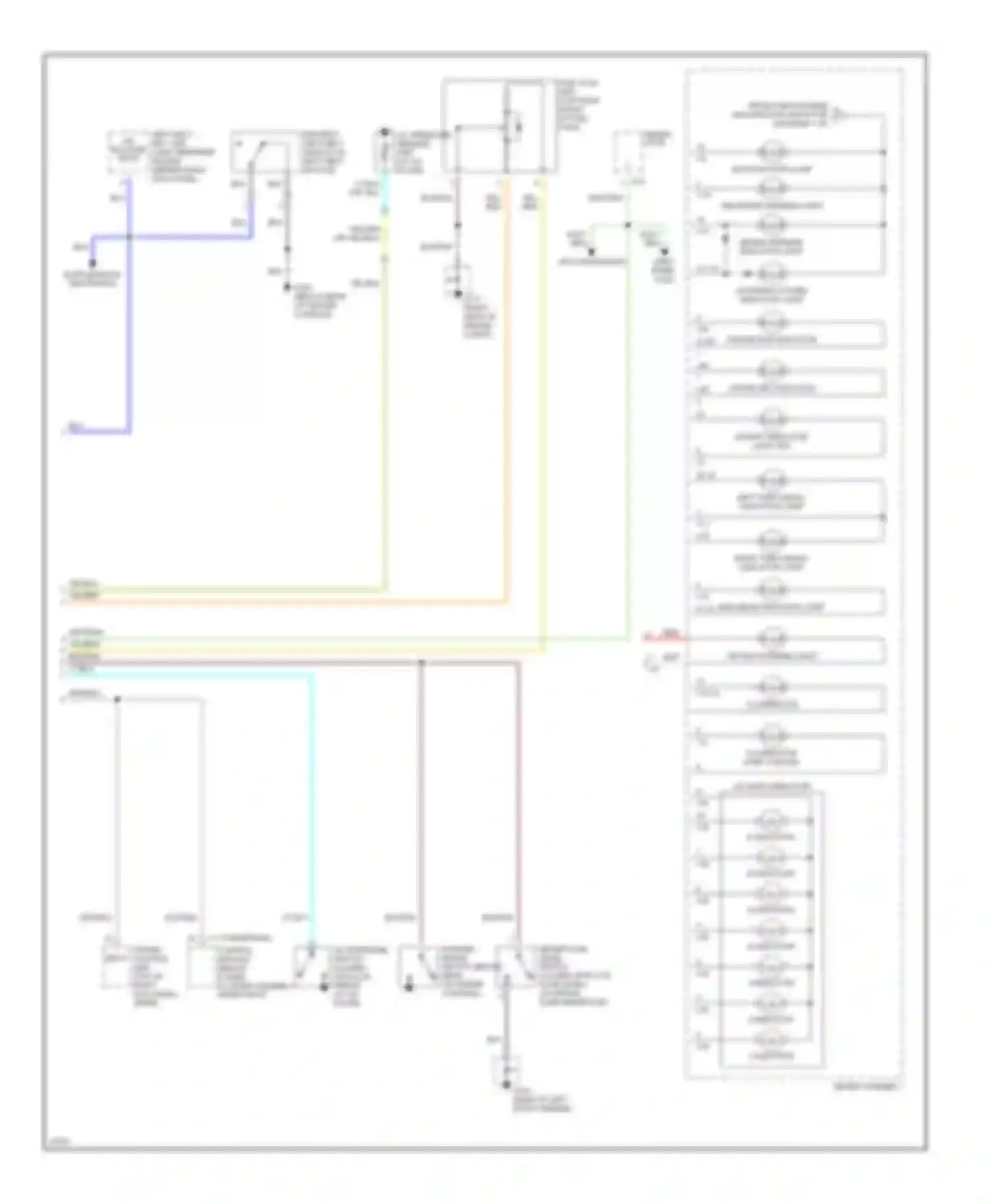 SLX Acura I (1995-1999): Instrument panel wiring diagram (1996 circuit 2 of 2)