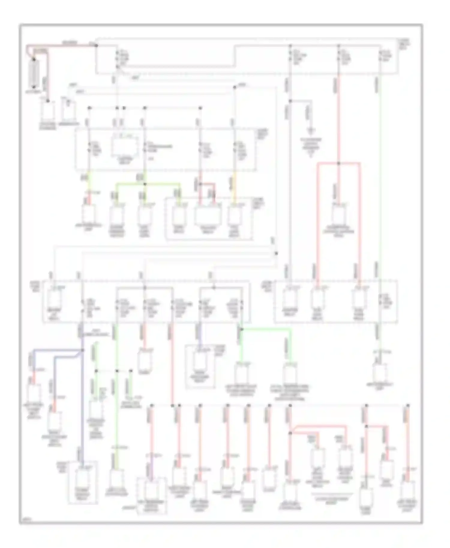 SLX Acura I (1995-1999): Power distribution circuit (1 of 3)