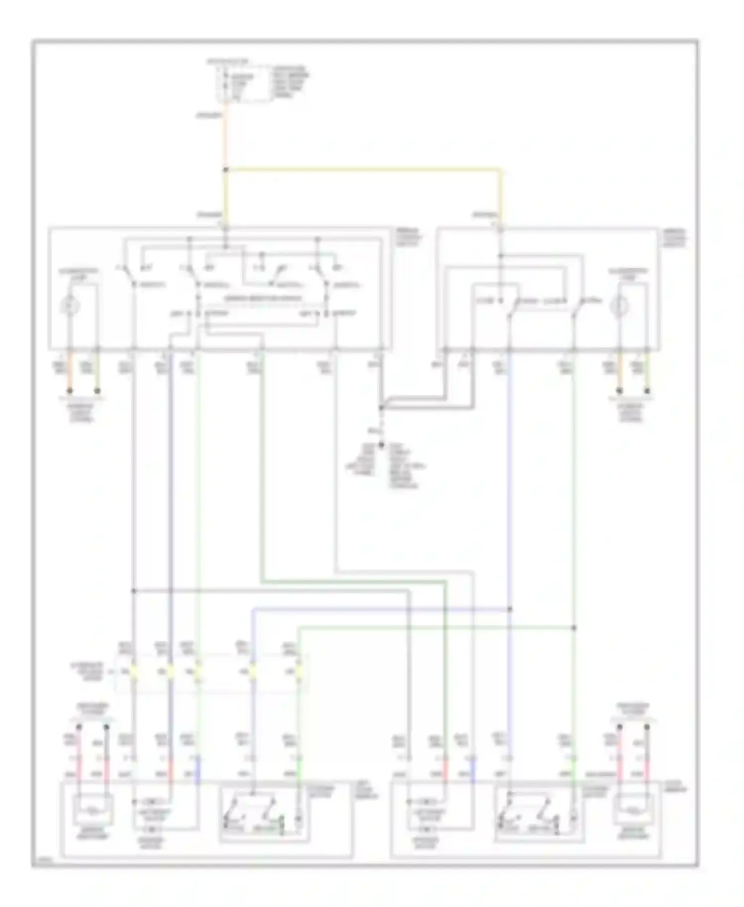 SLX Acura I (1995-1999): Power mirrors circuit