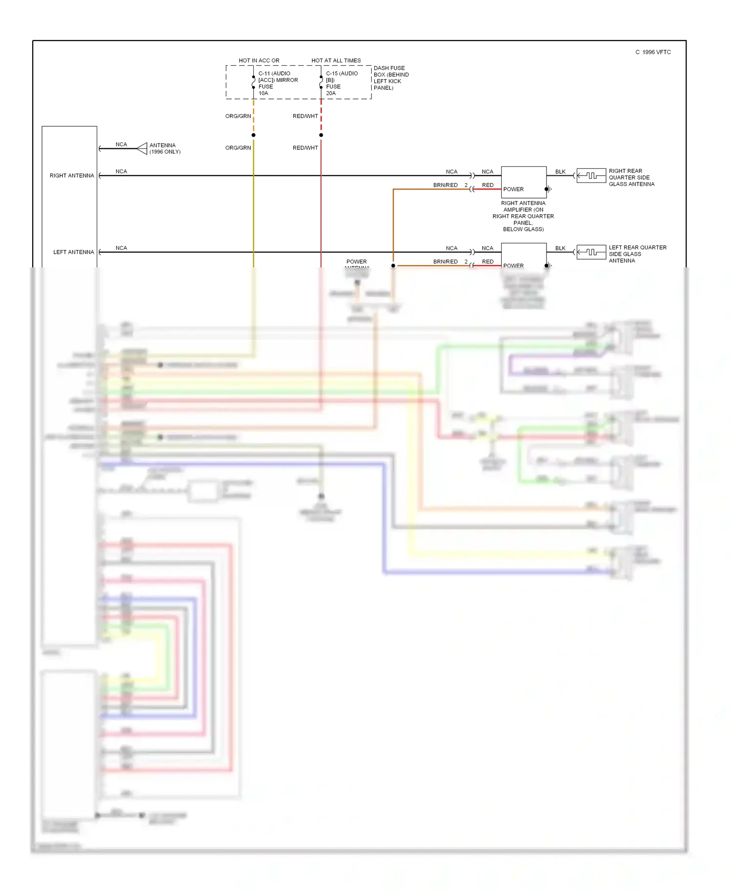Wiring diagram cd control cable for Acura SLX I (1995-1999) (1 of 1)