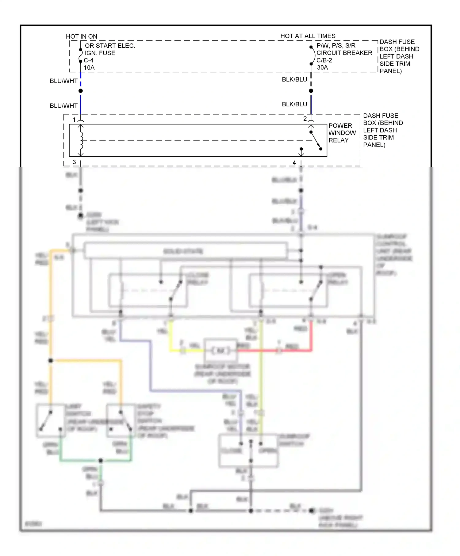 Wiring diagram solid state for Acura SLX I (1995-1999) (3 of 3)
