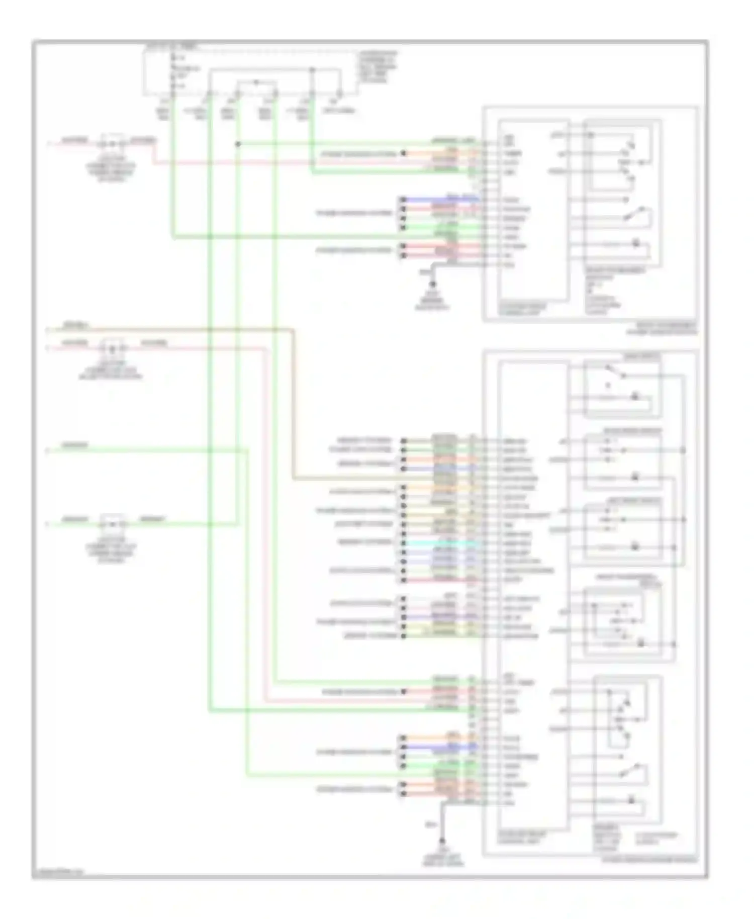 TL Acura III facelift (2006-2008): Body control modules circuit (2 of 2)