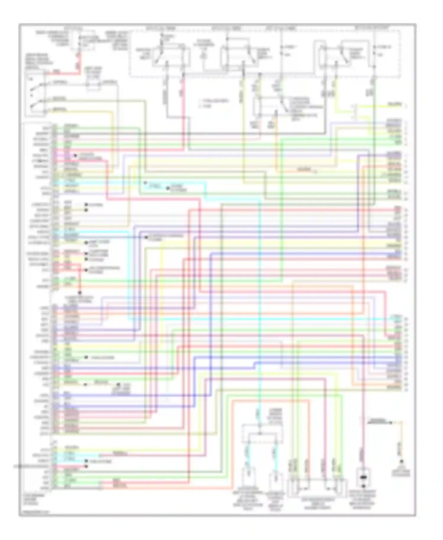 TL Acura III facelift (2006-2008): Wiring diagram engine performance 3.2l, a/t (1 of 5)