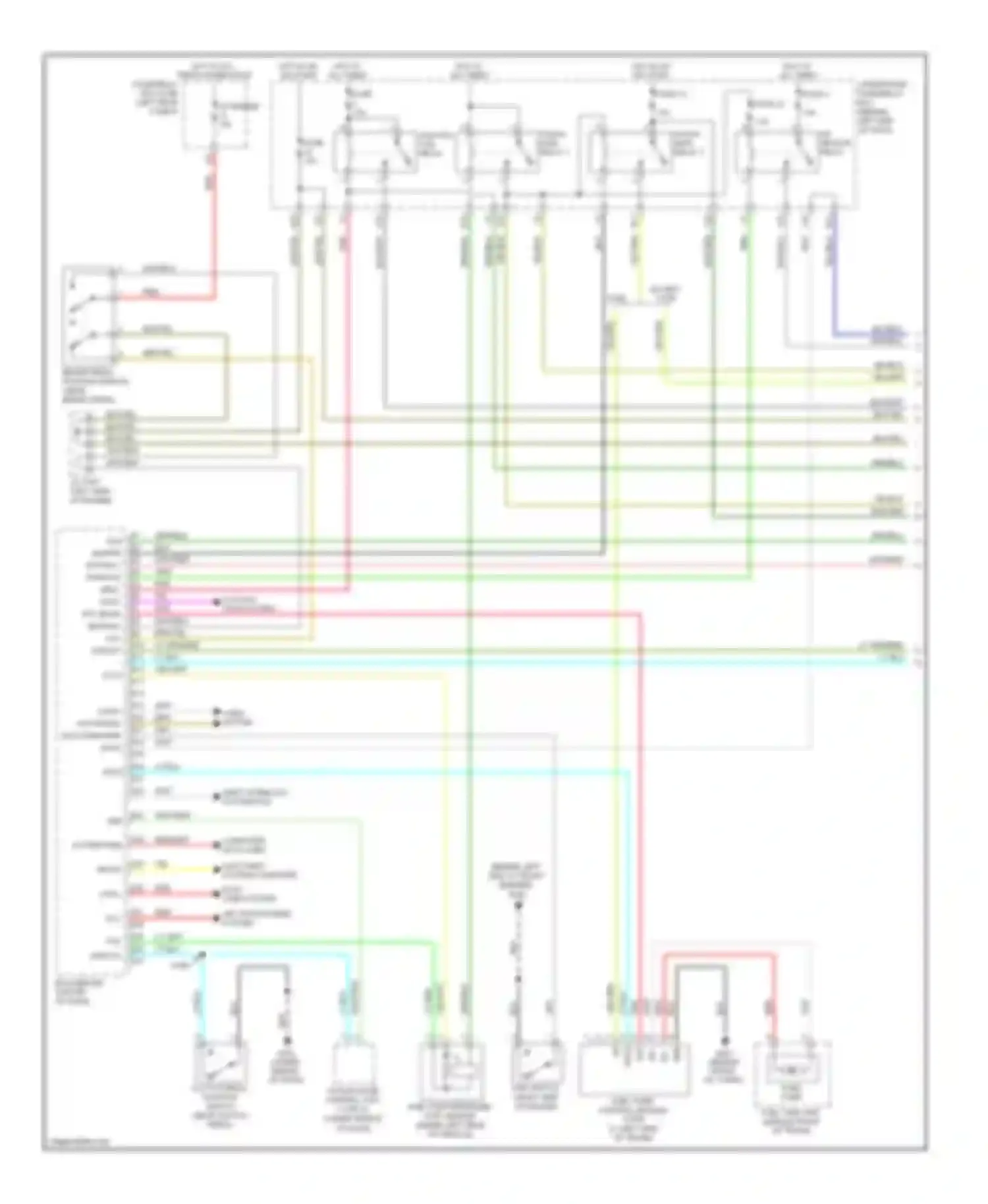 TL Acura III facelift (2006-2008): Wiring diagram engine performance 3.2l, m/t (1 of 5)
