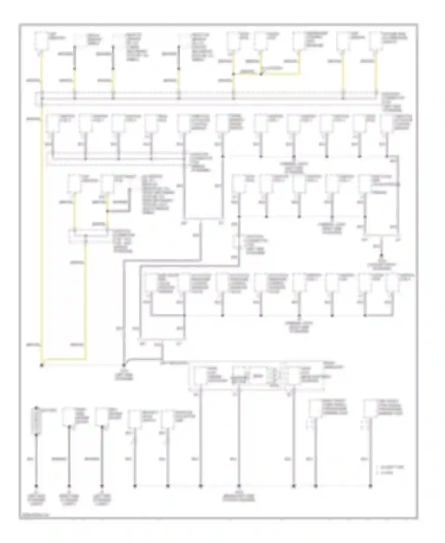 TL Acura III facelift (2006-2008): Ground distribution circuit (1 of 4)