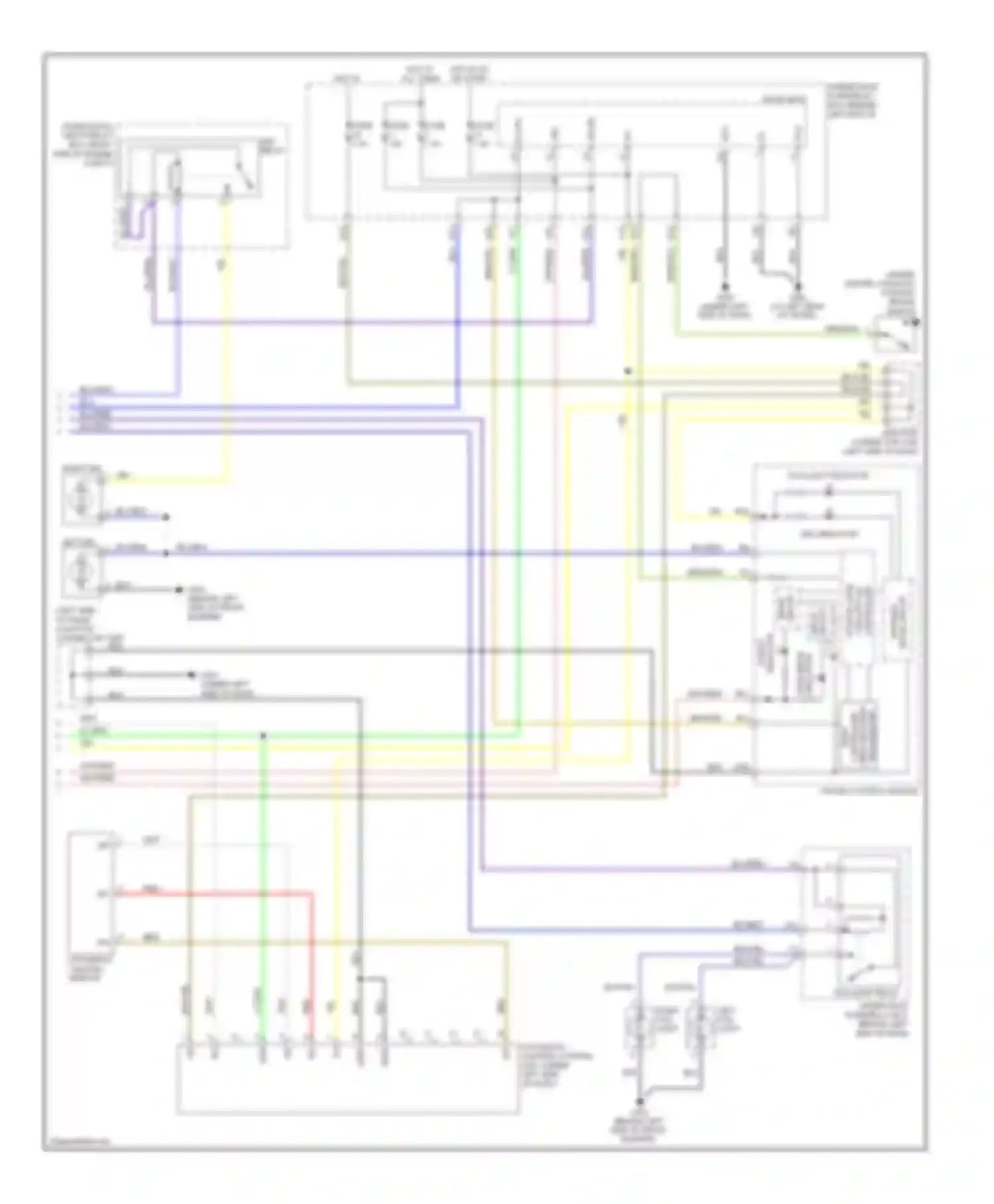 TL Acura III facelift (2006-2008): Headlights circuit, with drl (2 of 2)