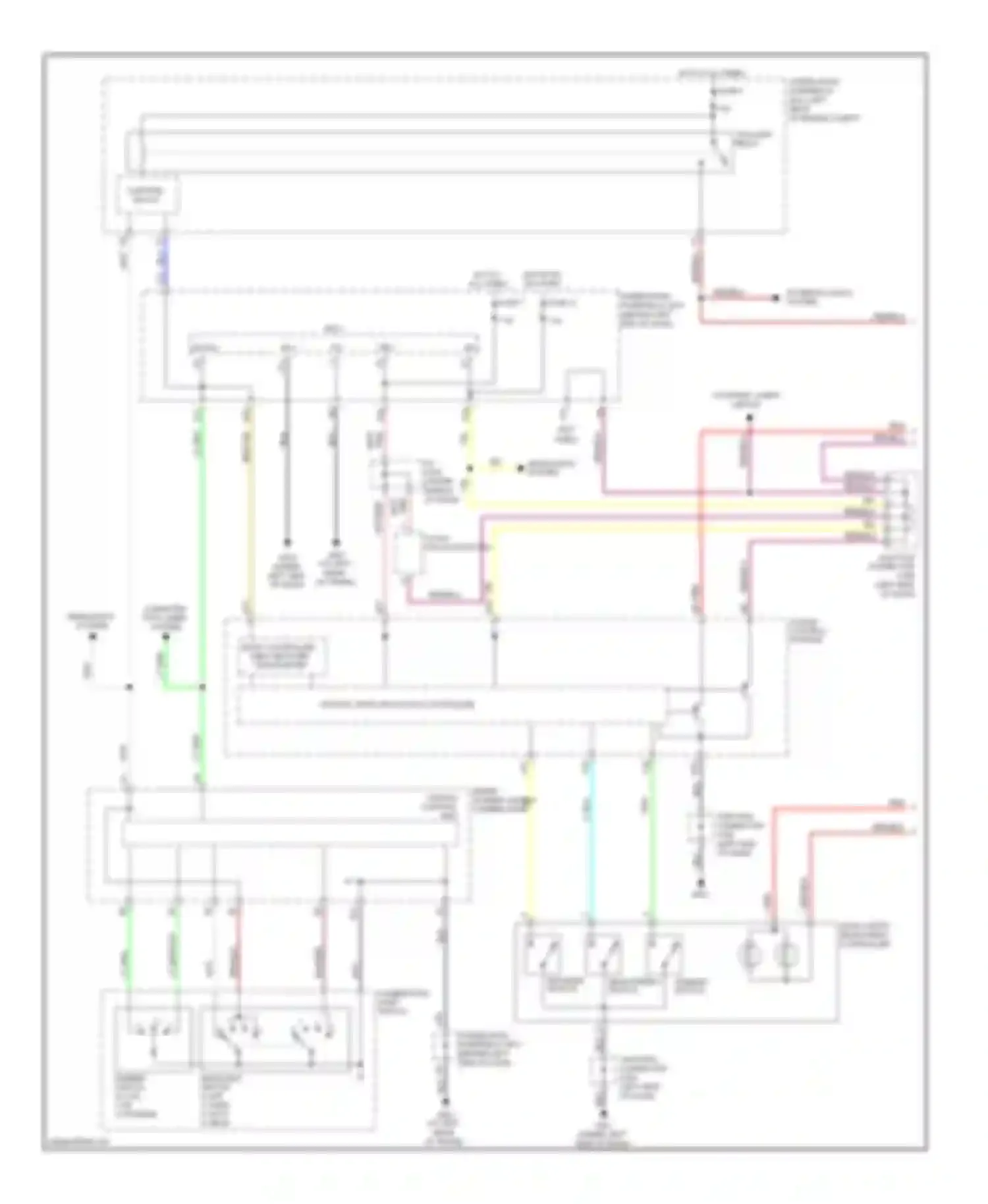 TL Acura III facelift (2006-2008): Instrument illumination circuit (1 of 3)