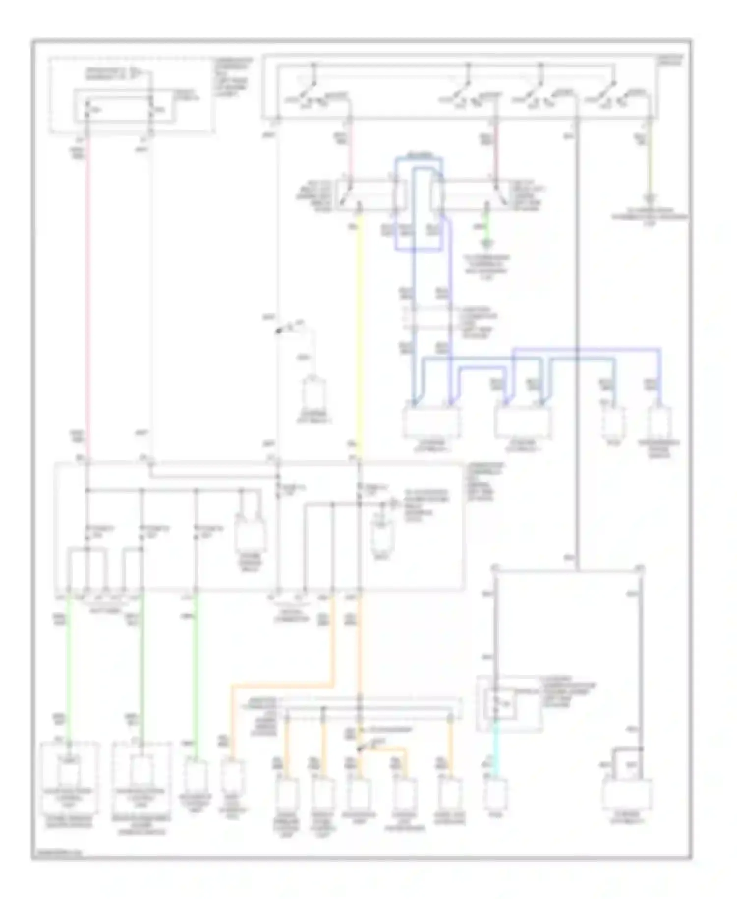 TL Acura III facelift (2006-2008): Power distribution circuit (2 of 5)