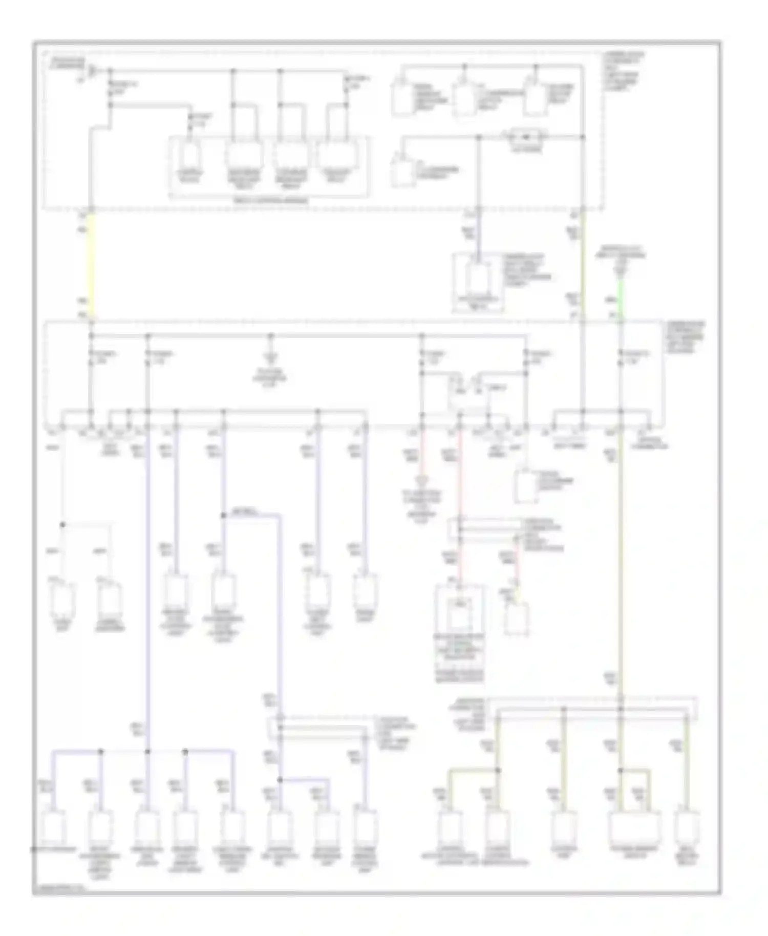 TL Acura III facelift (2006-2008): Power distribution circuit (3 of 5)