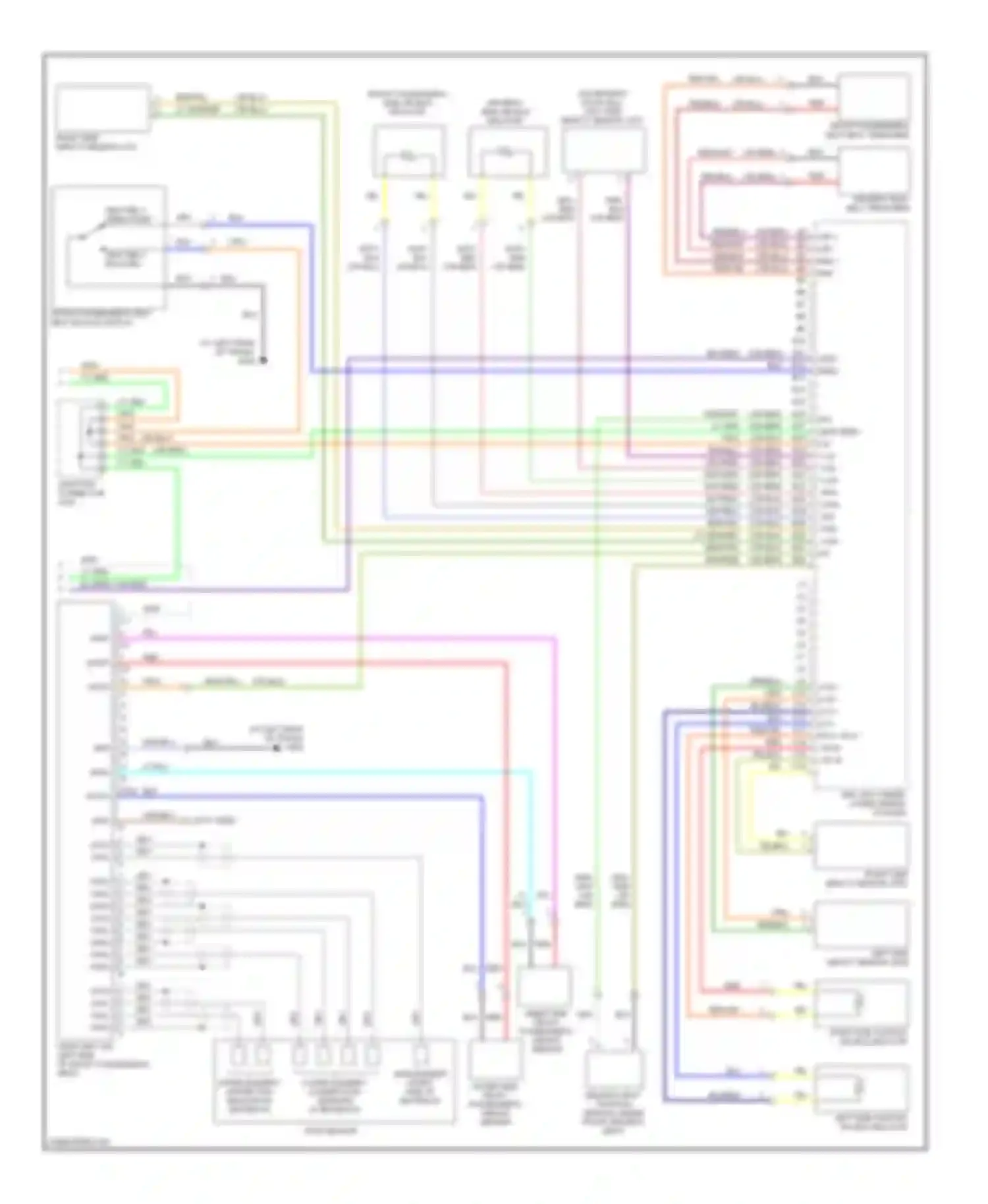 TL Acura III facelift (2006-2008): Supplemental restraints circuit (2 of 2)
