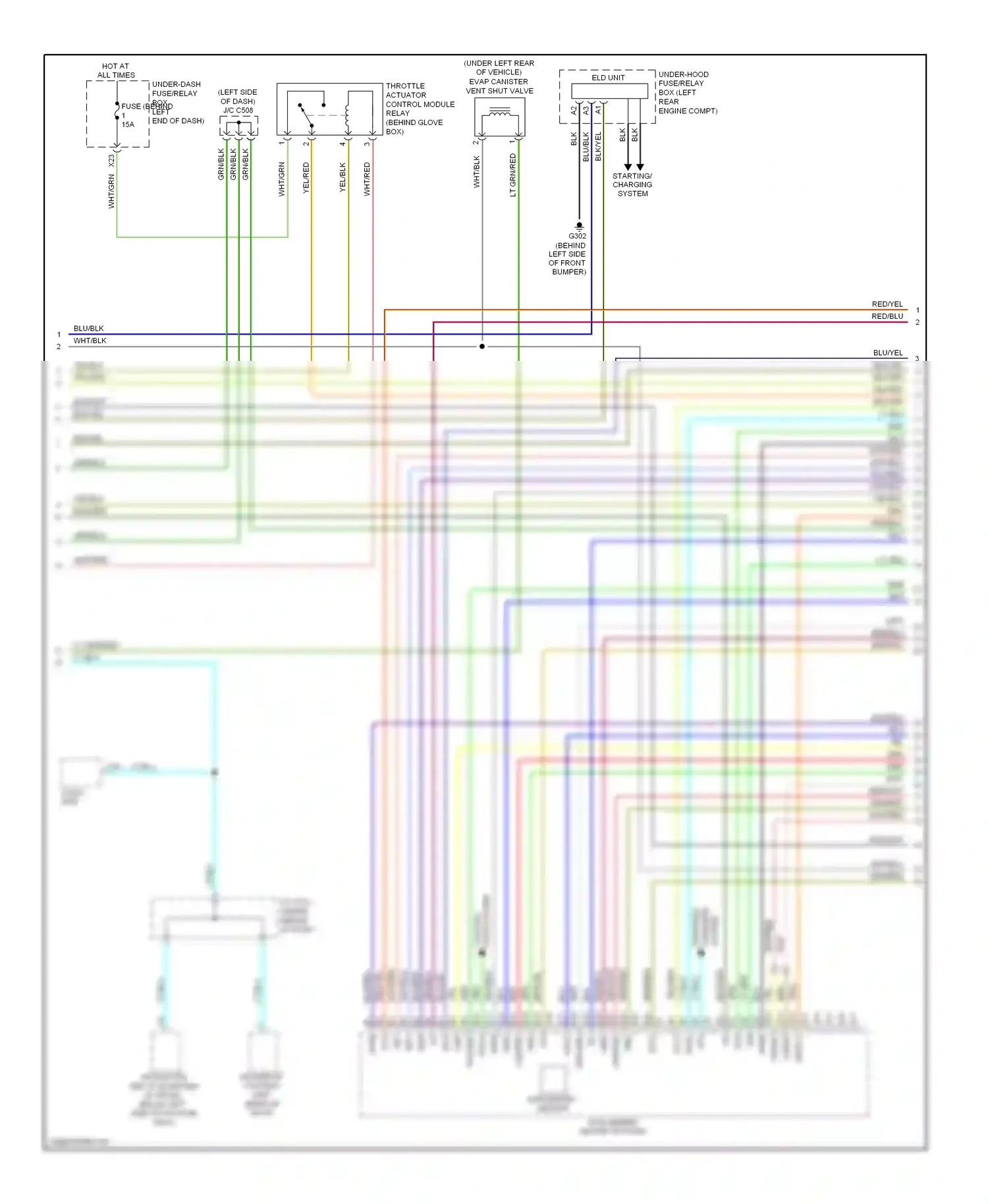 Wiring diagram barometer sensor for Acura TL III facelift (2006-2008) (2 of 4)