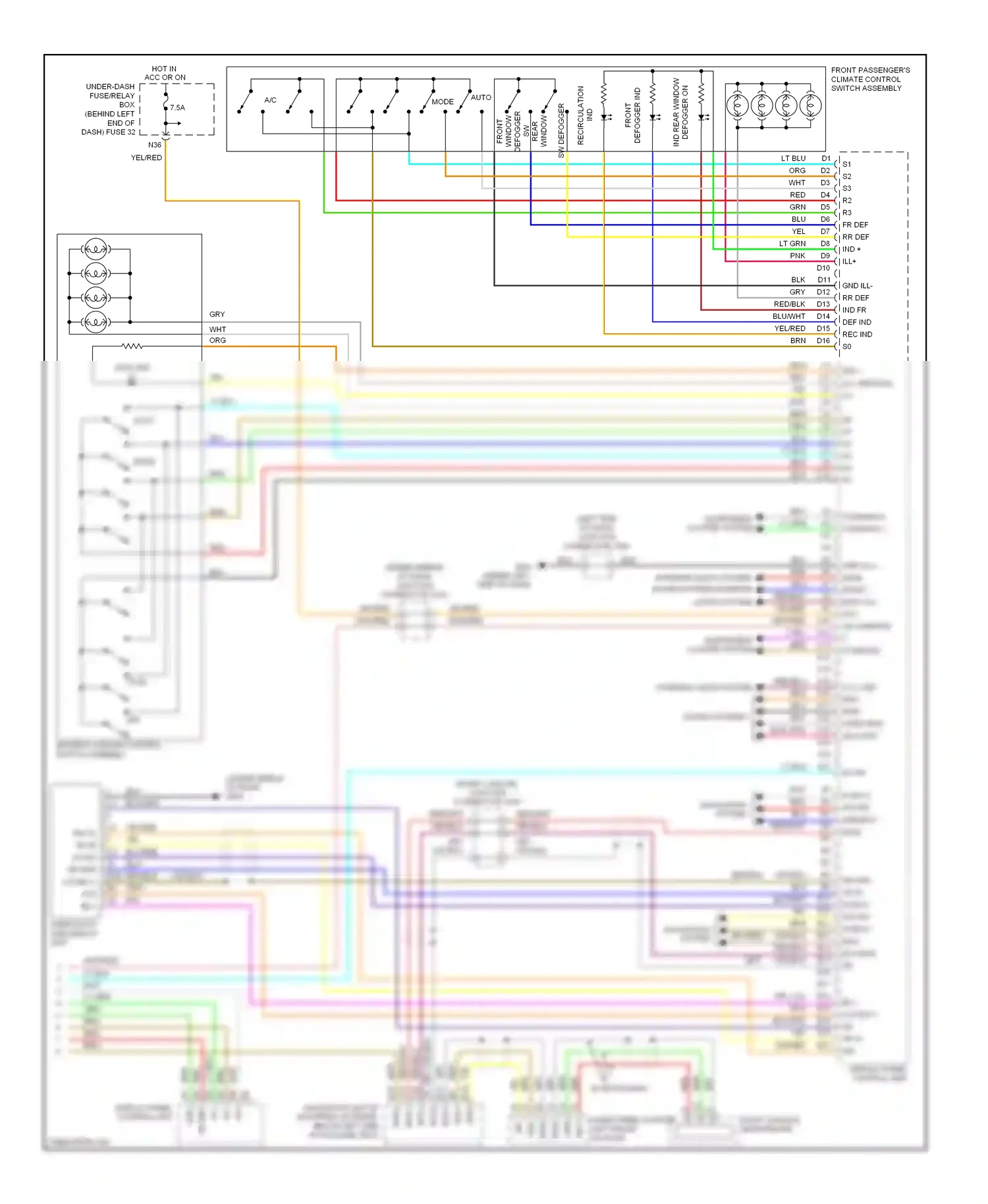Wiring diagram compass 4 compass 3 for Acura TL III facelift (2006-2008) (1 of 1)